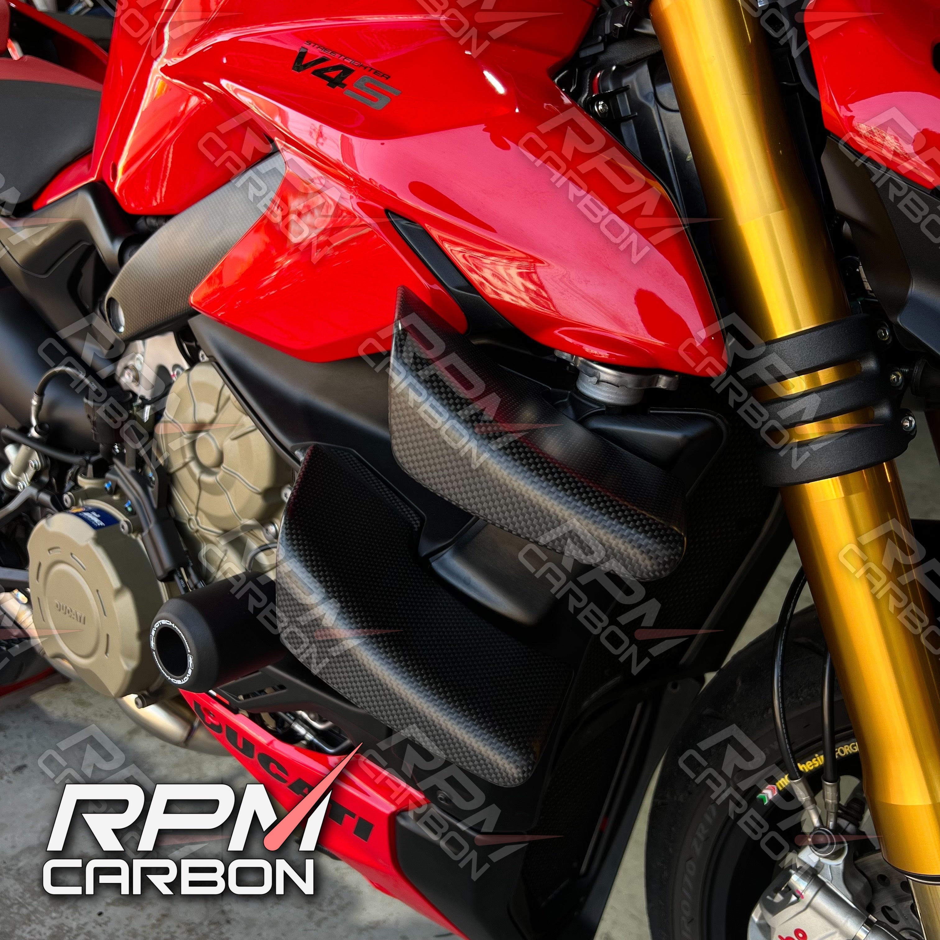 Ducati Streetfighter V4 V2 Carbon Fiber Upper Winglets