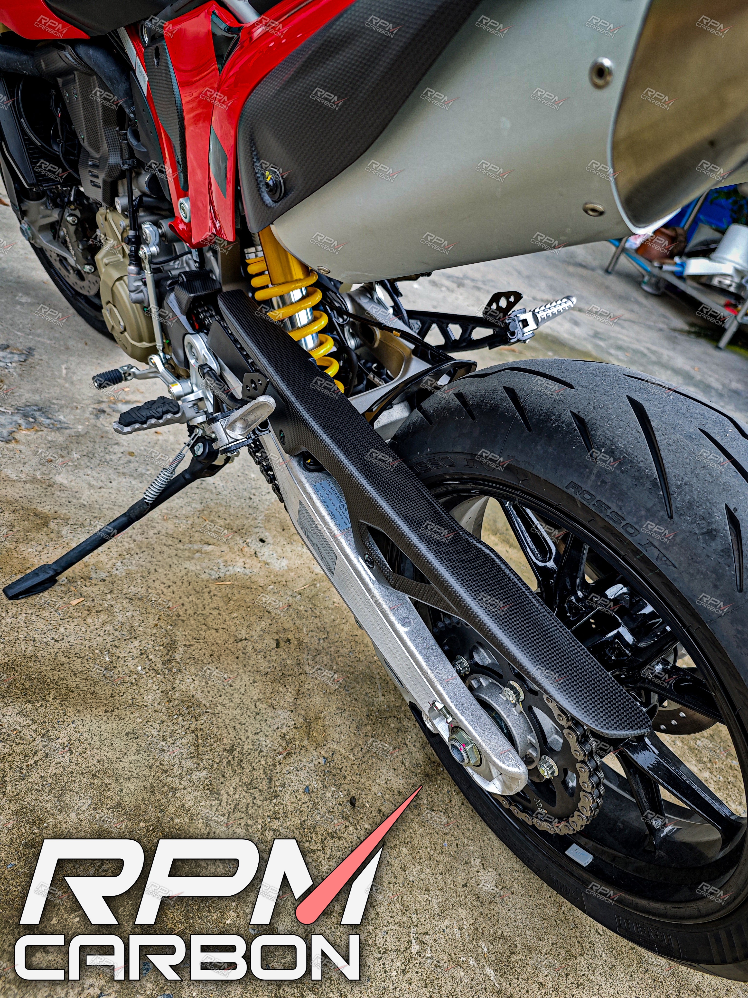 Ducati Hypermotard 698 Carbon Fiber Chain Guard