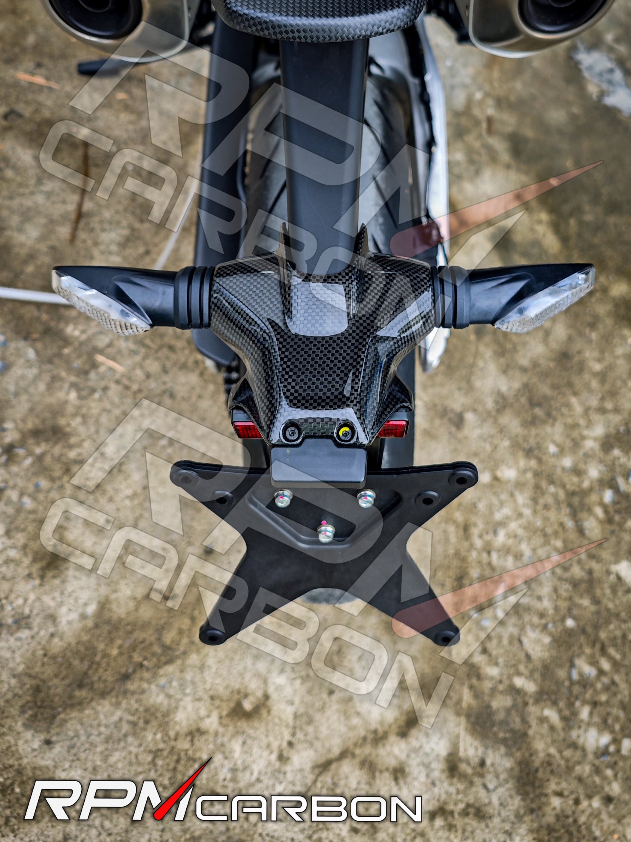 Ducati Hypermotard 950 Carbon Fiber License Plate Holder