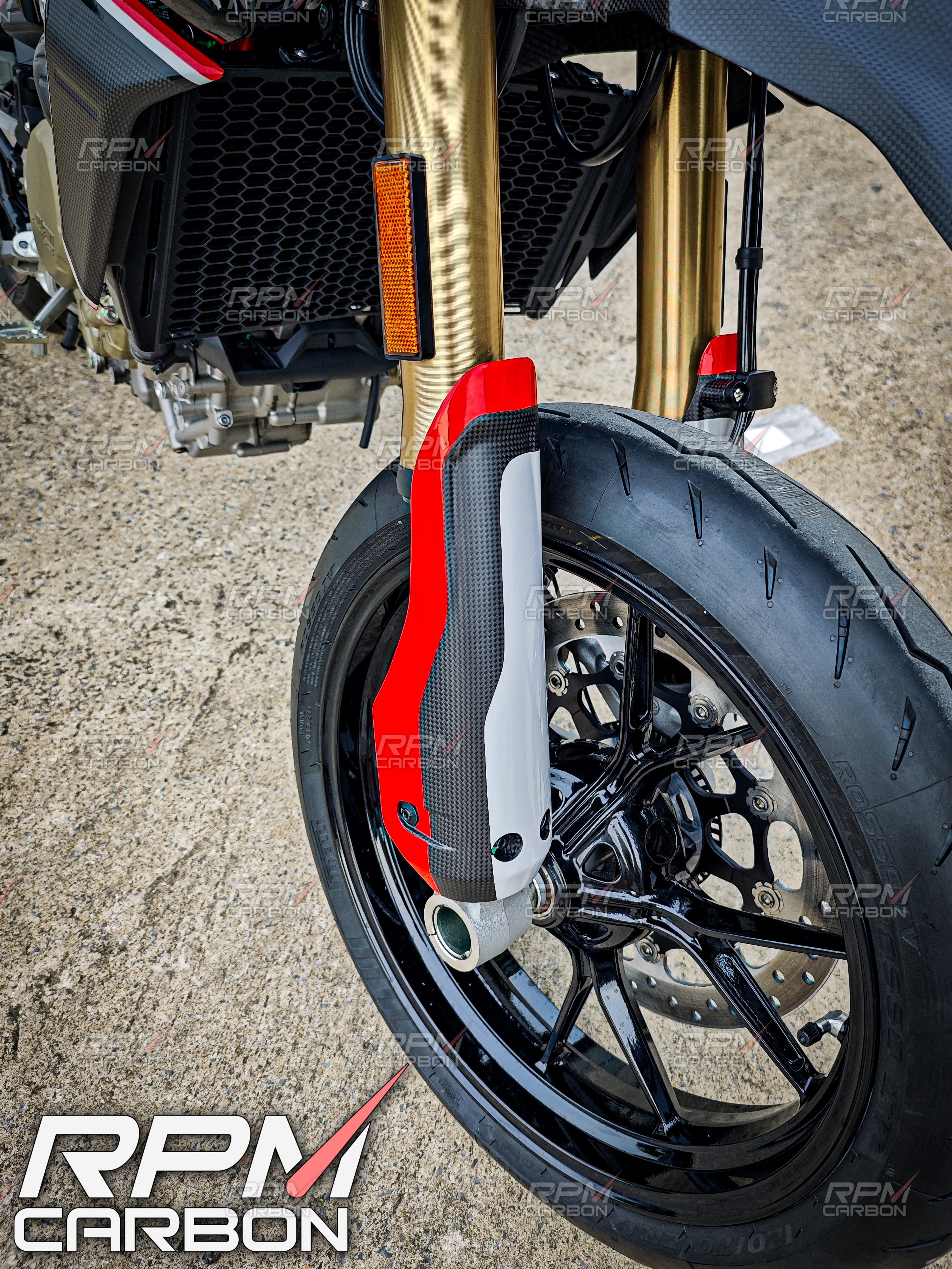 Ducati Hypermotard 698 Carbon Fiber Fork Covers