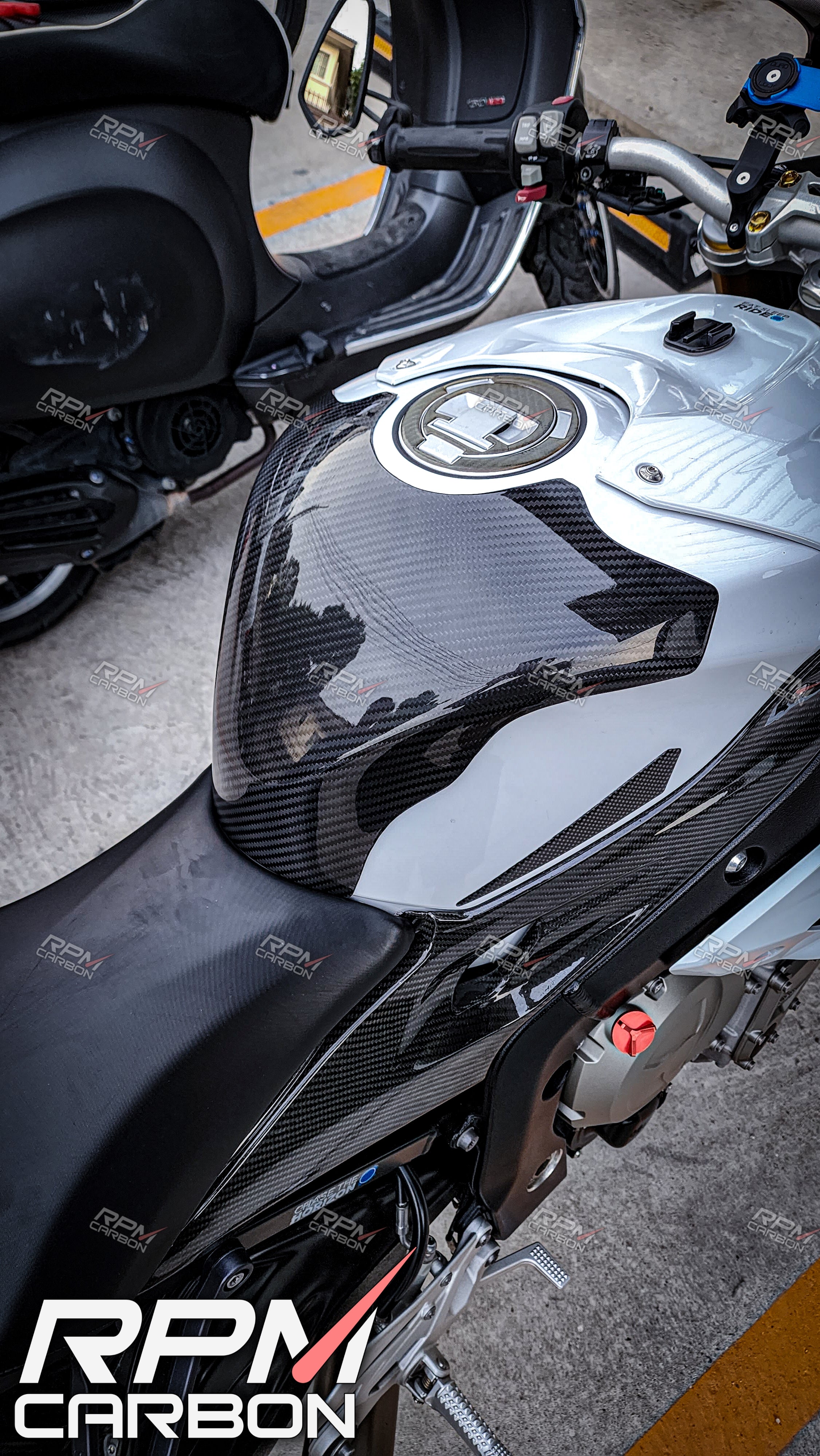 BMW S1000RR 2009-2019 Carbon Fiber Tank Cover