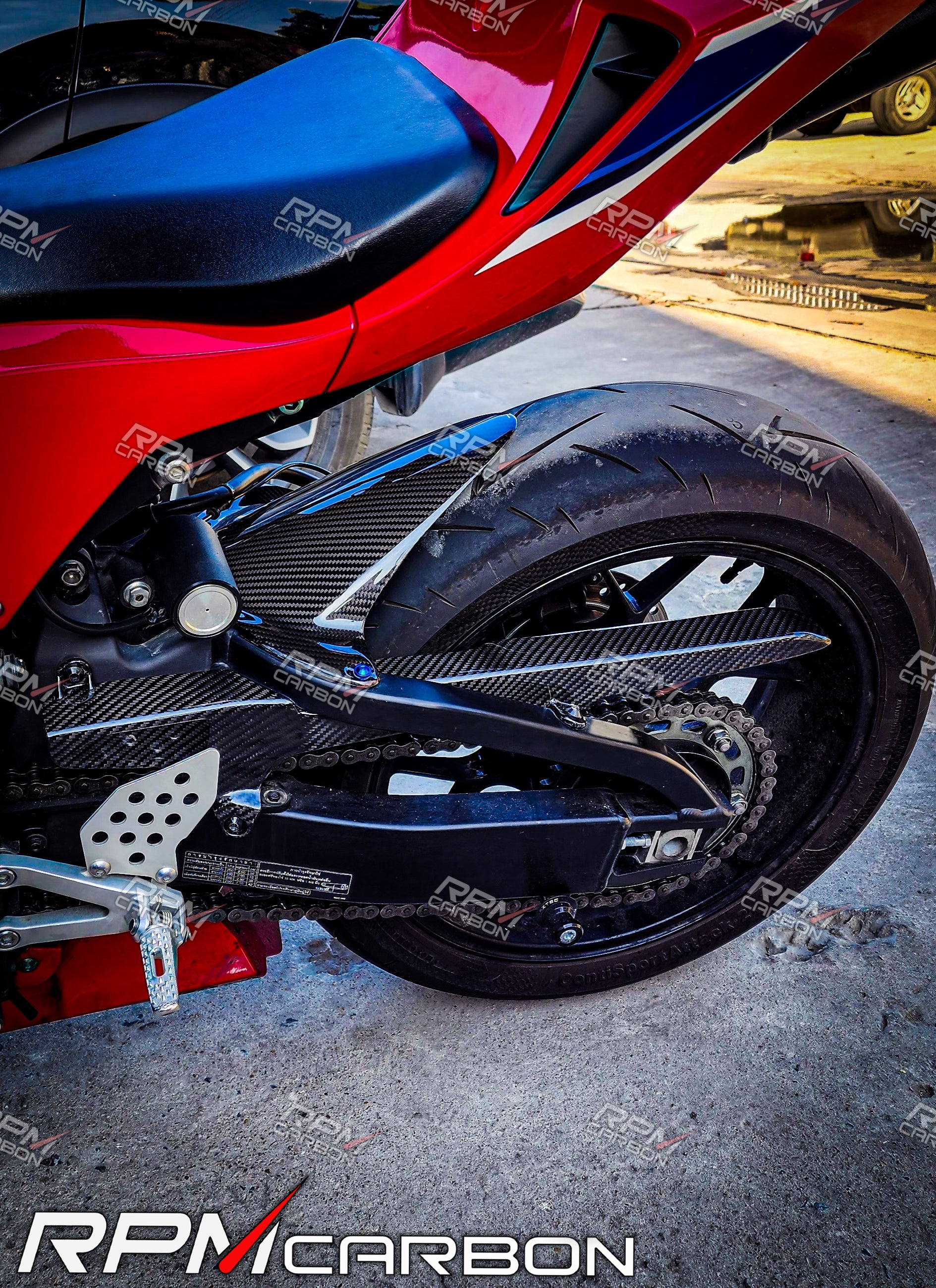 Honda CBR600RR Carbon Fiber Chain Guard Carbon Fiber