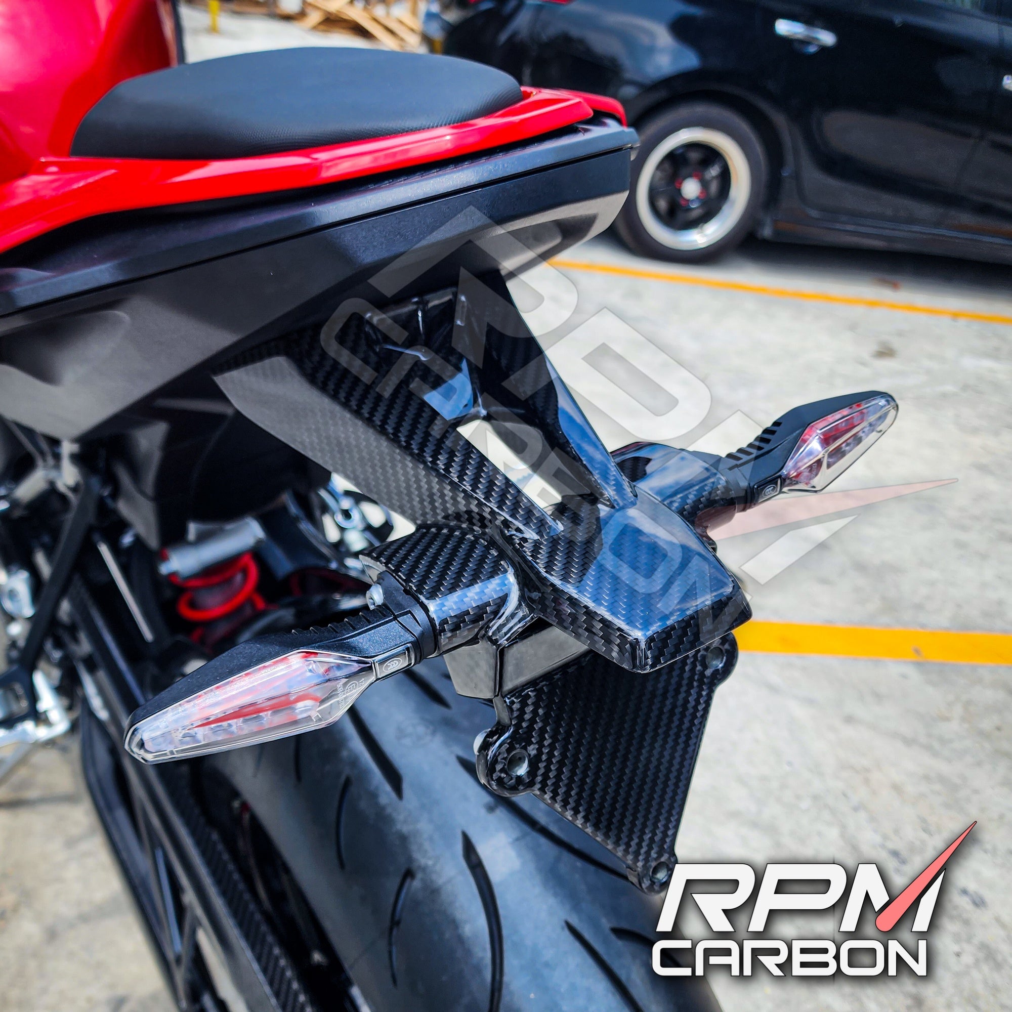 BMW S1000RR S1000R Carbon Fiber Registration License Plate Holder