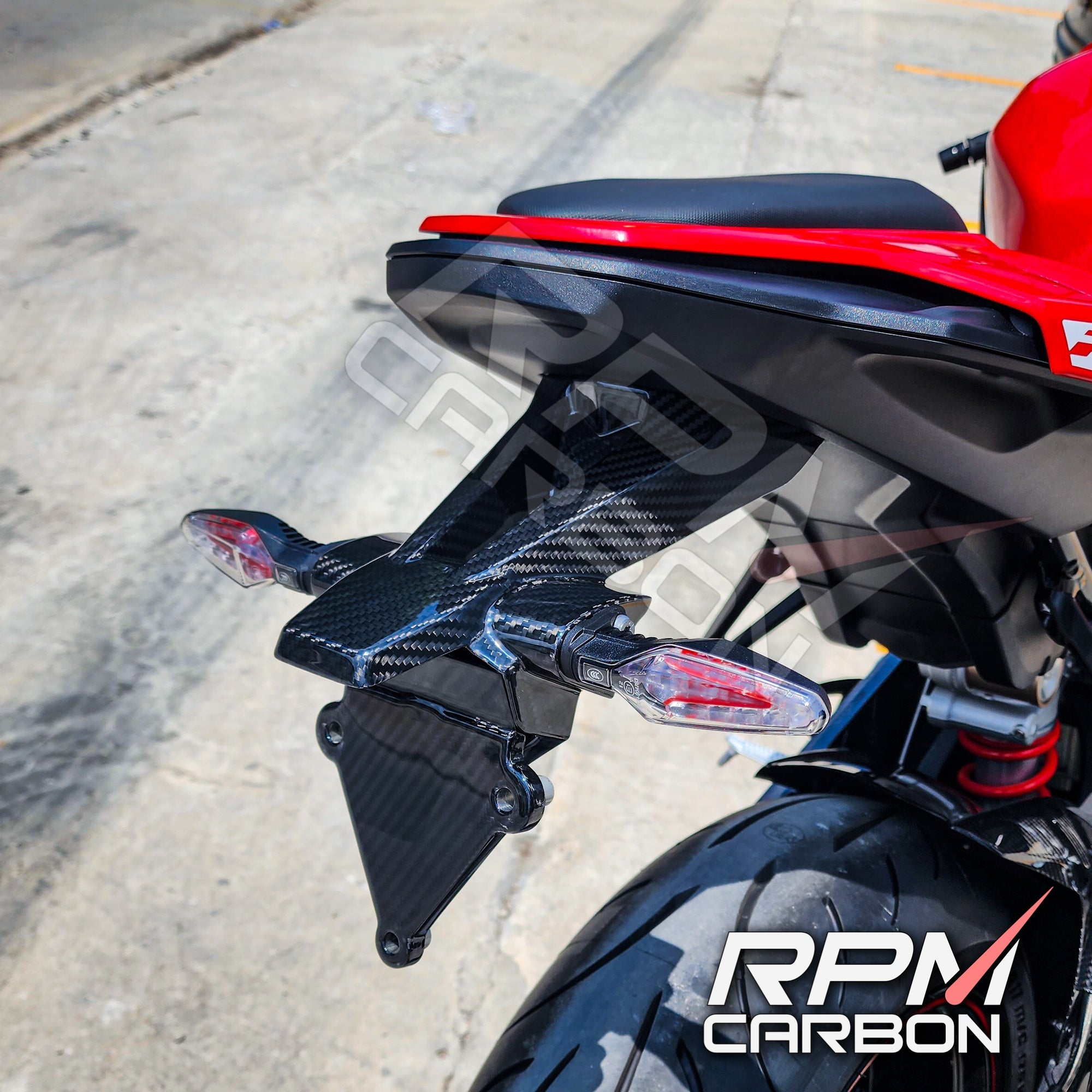 BMW S1000RR S1000R Carbon Fiber Registration License Plate Holder