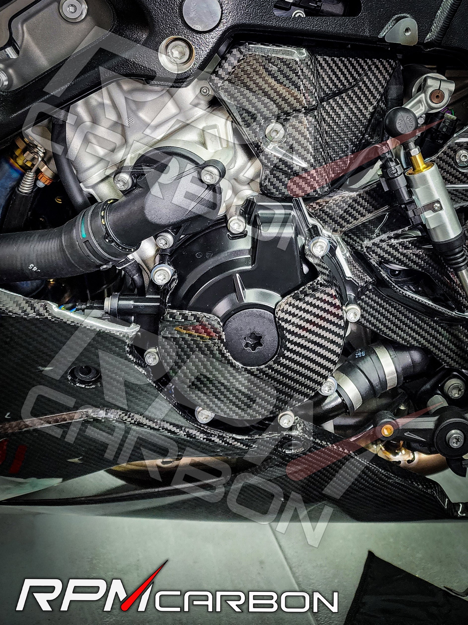 BMW S1000RR XR Carbon Fiber Engine Alternator Cover