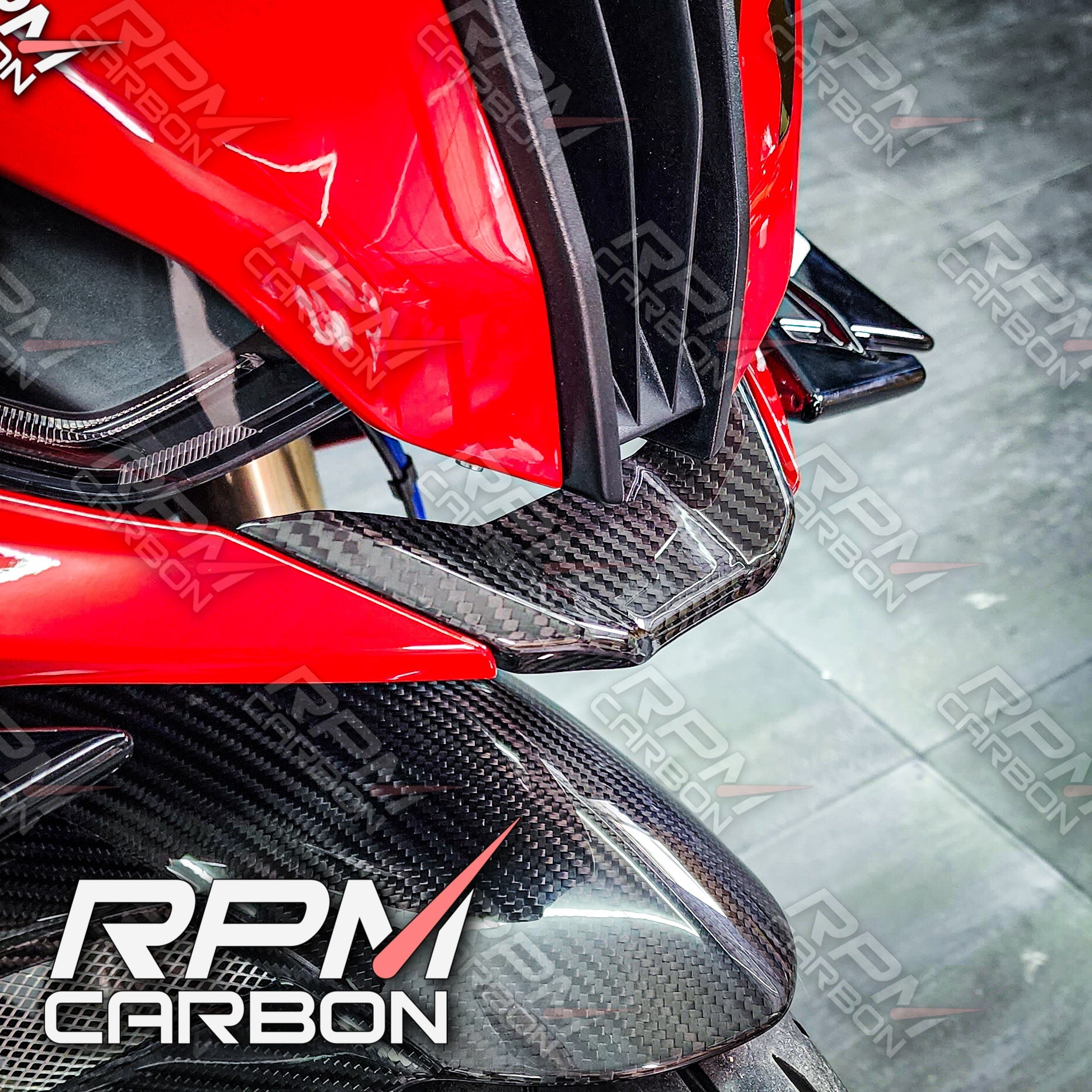 BMW S1000RR Carbon Fiber Front Nose Fairing Middle Piece