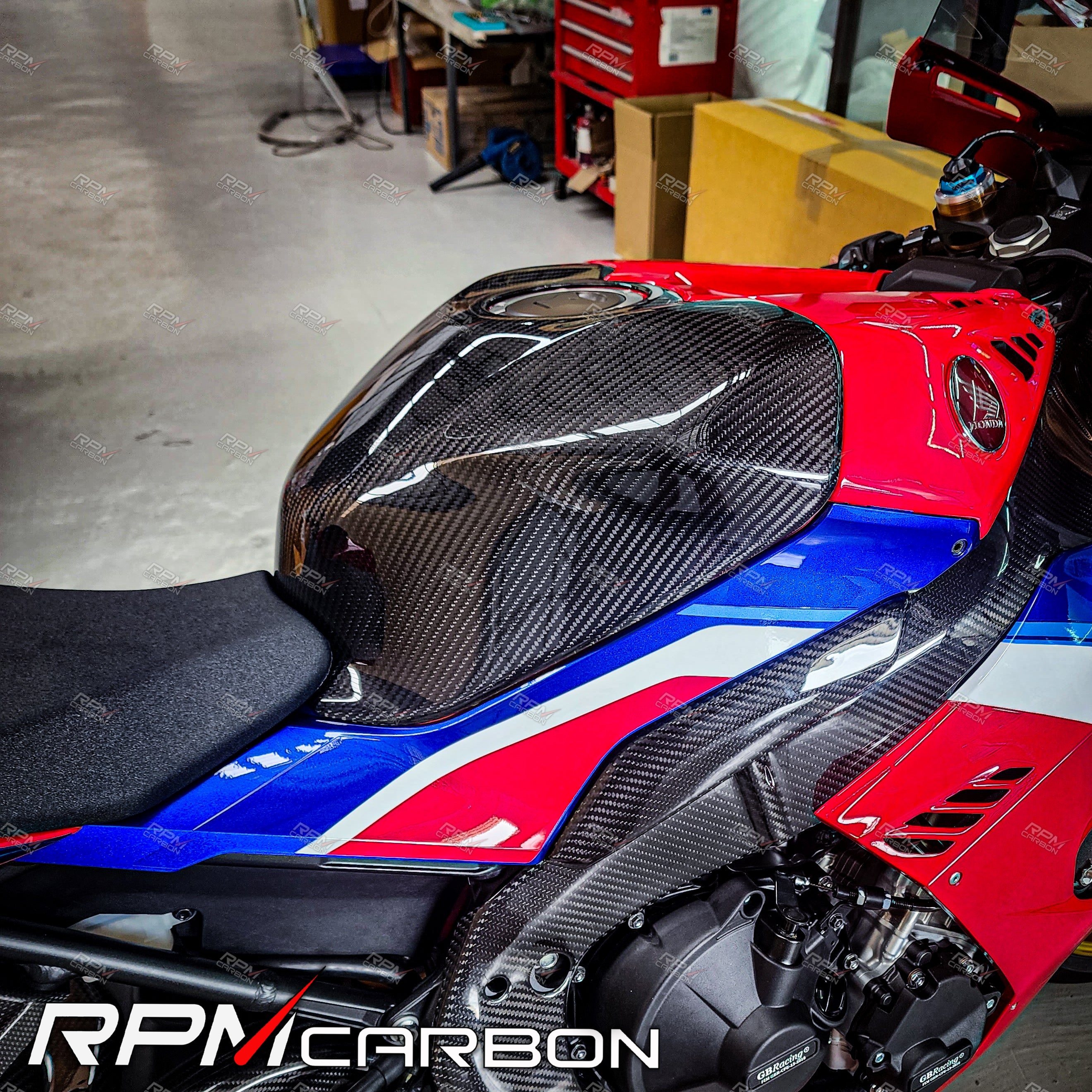Honda CBR1000RR-R Tankschutzabdeckung aus Kohlefaser