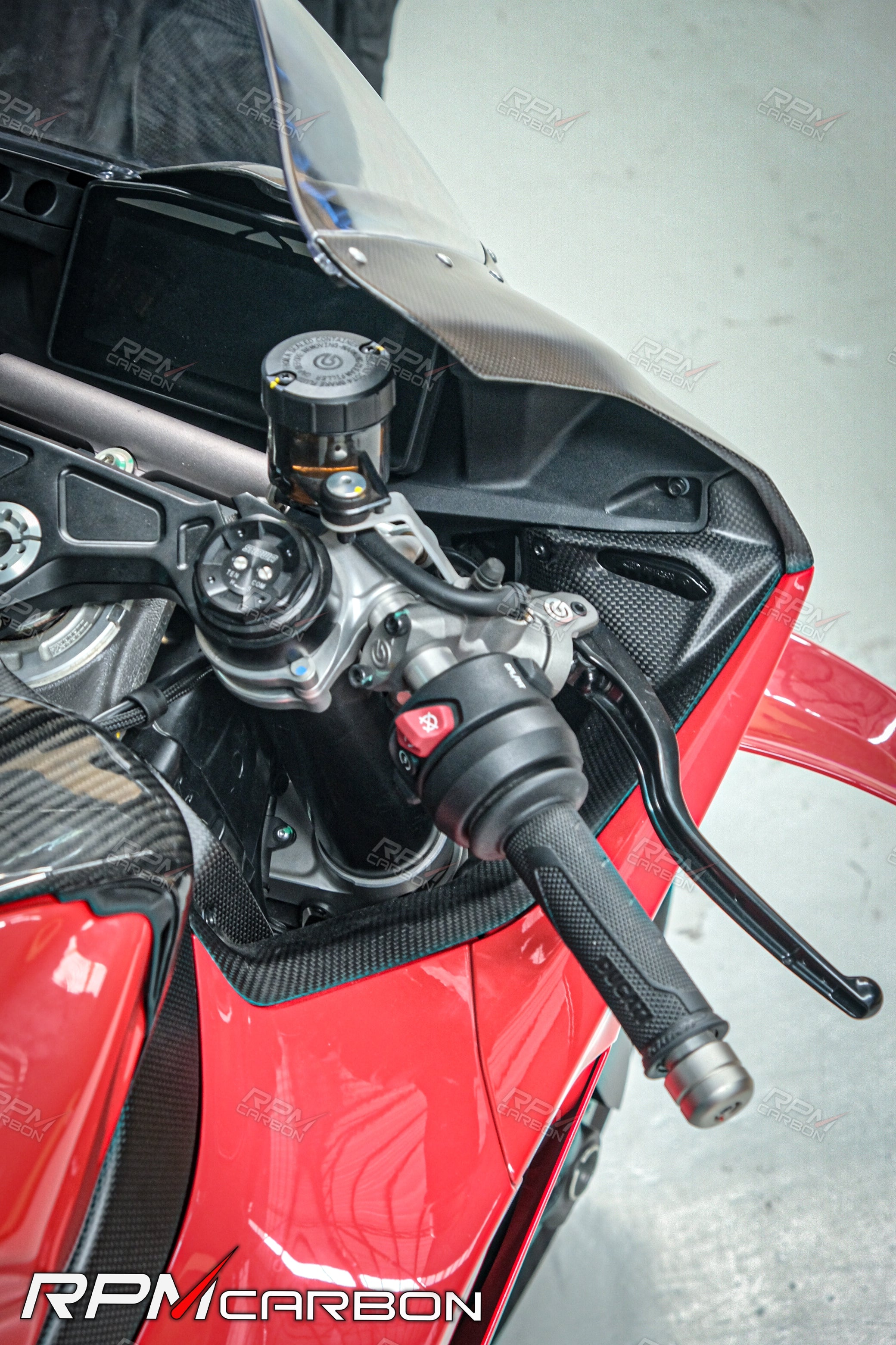 Ducati Panigale V4 Carbon Inner Dash Side Panels