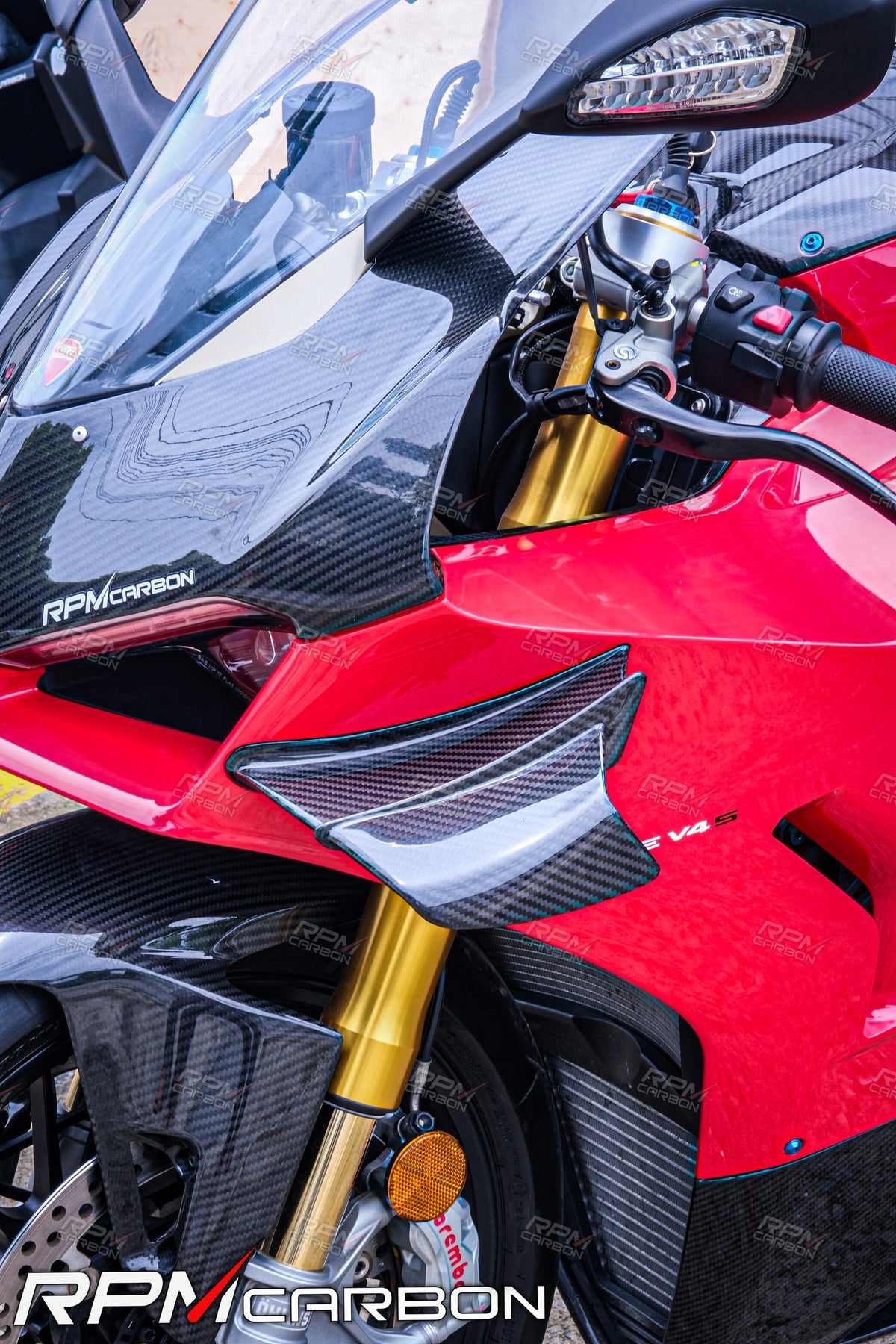 Ducati Panigale V4 Carbonfaser-Winglets (OEM-Design)