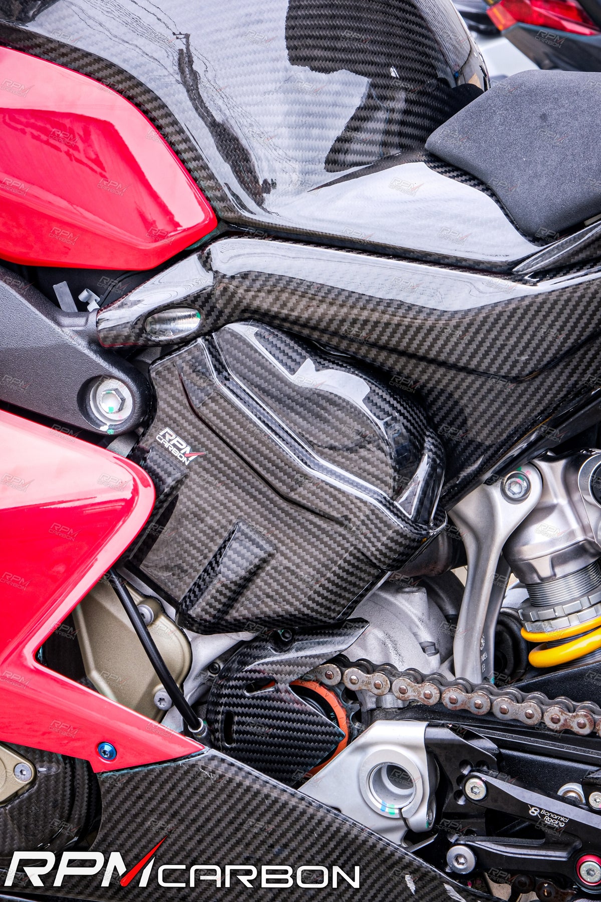 Ducati Panigale/Streetfighter V4 Carbon Fiber Engine Cam Cover