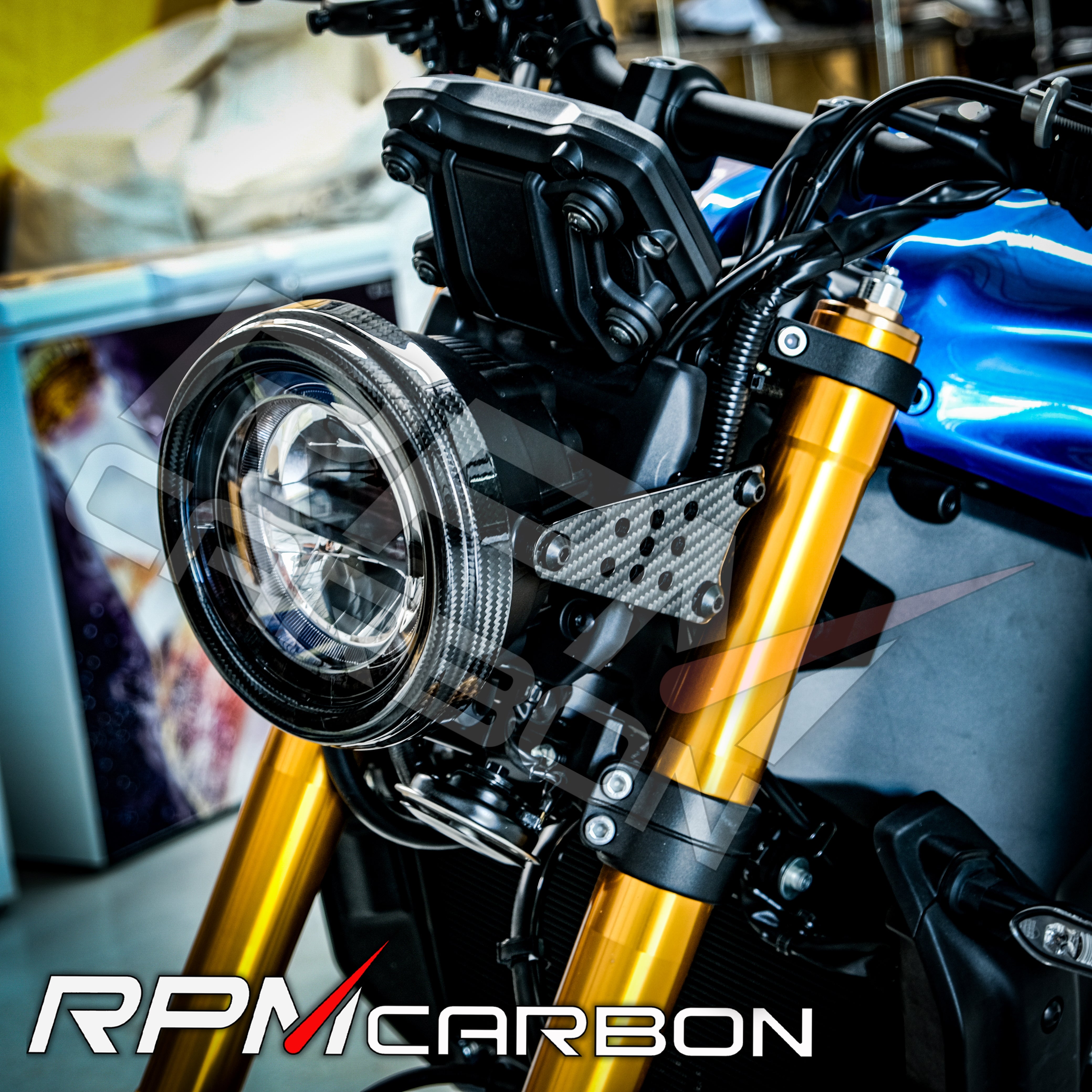 Yamaha XSR900 2022+Carbon Fiber Headlight Cover