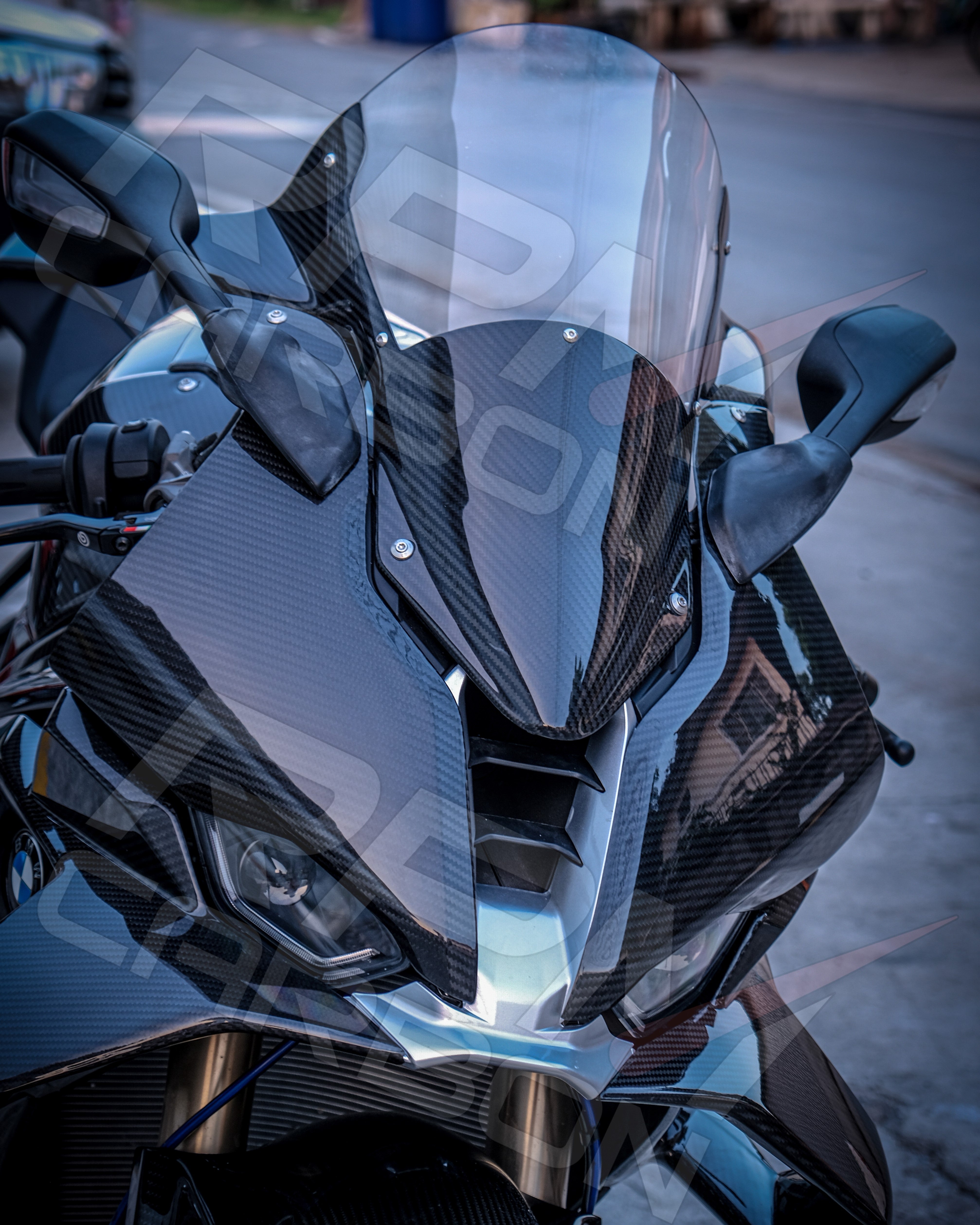 BMW S1000RR Carbon Fiber Custom Windscreen