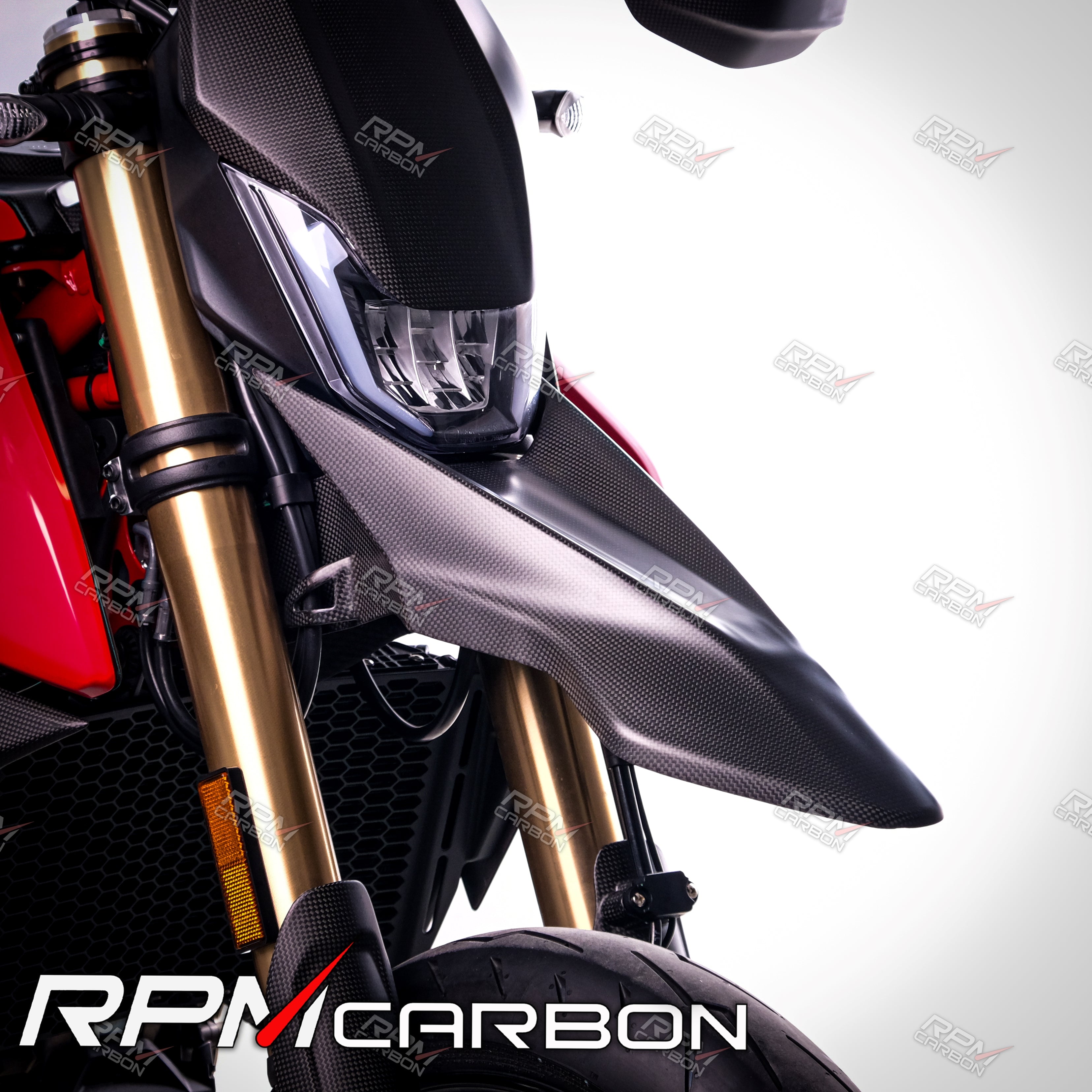 Ducati Hypermotard 698 Carbon Fiber Front Fender Mudguard