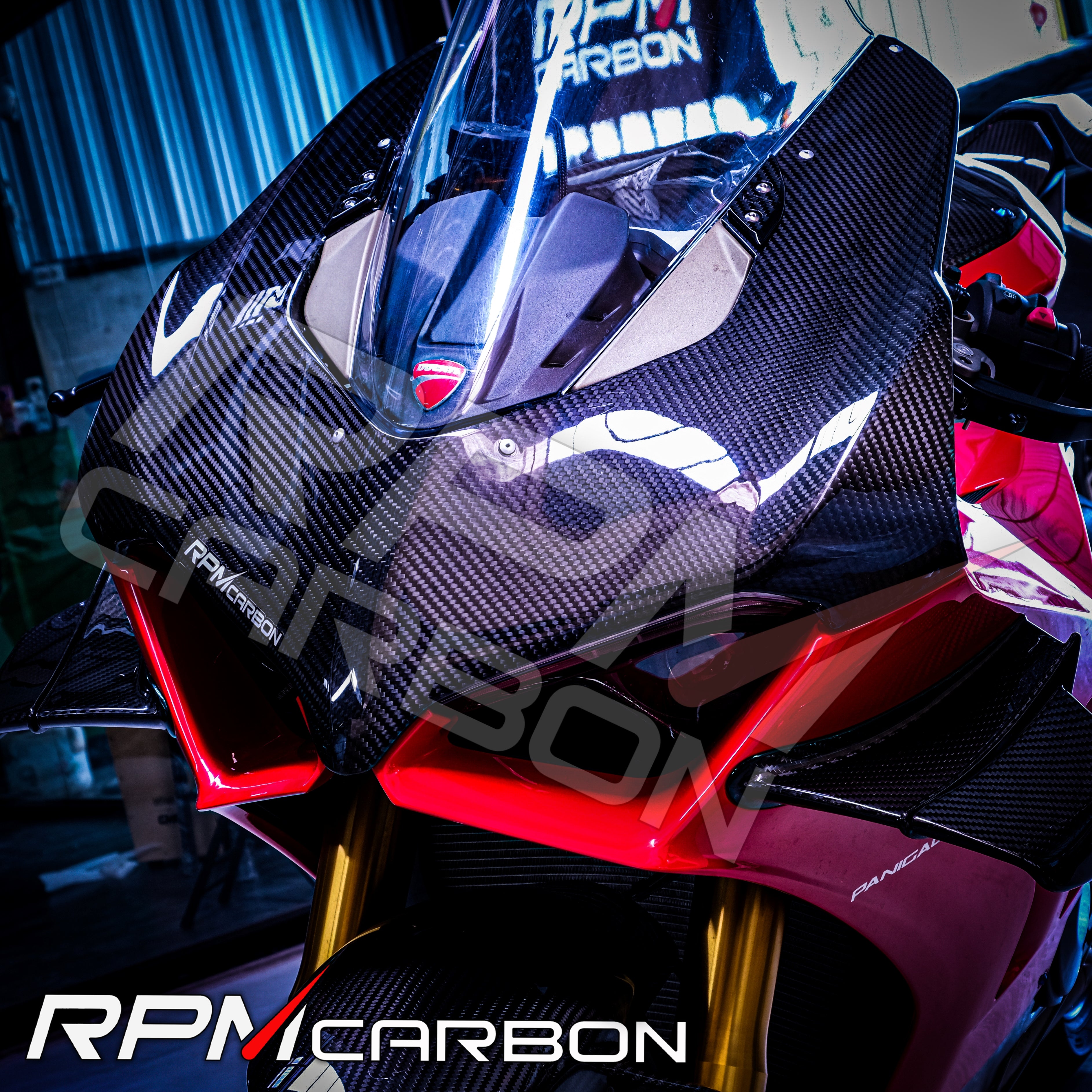 Ducati Panigale V4 Carbon Fiber Front Fairing Cowl