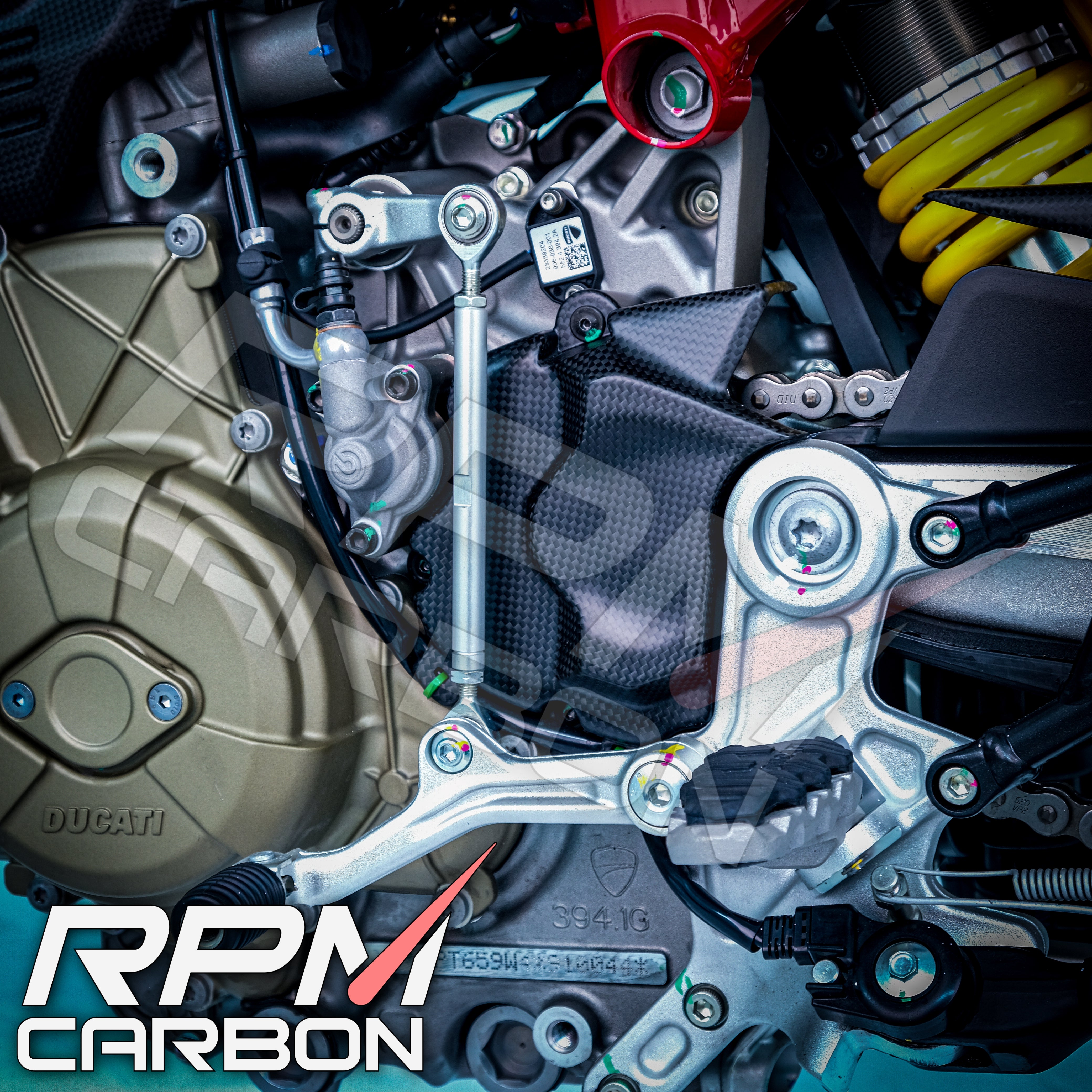 Ducati Hypermotard 698 Carbon Fiber Sprocket Cover