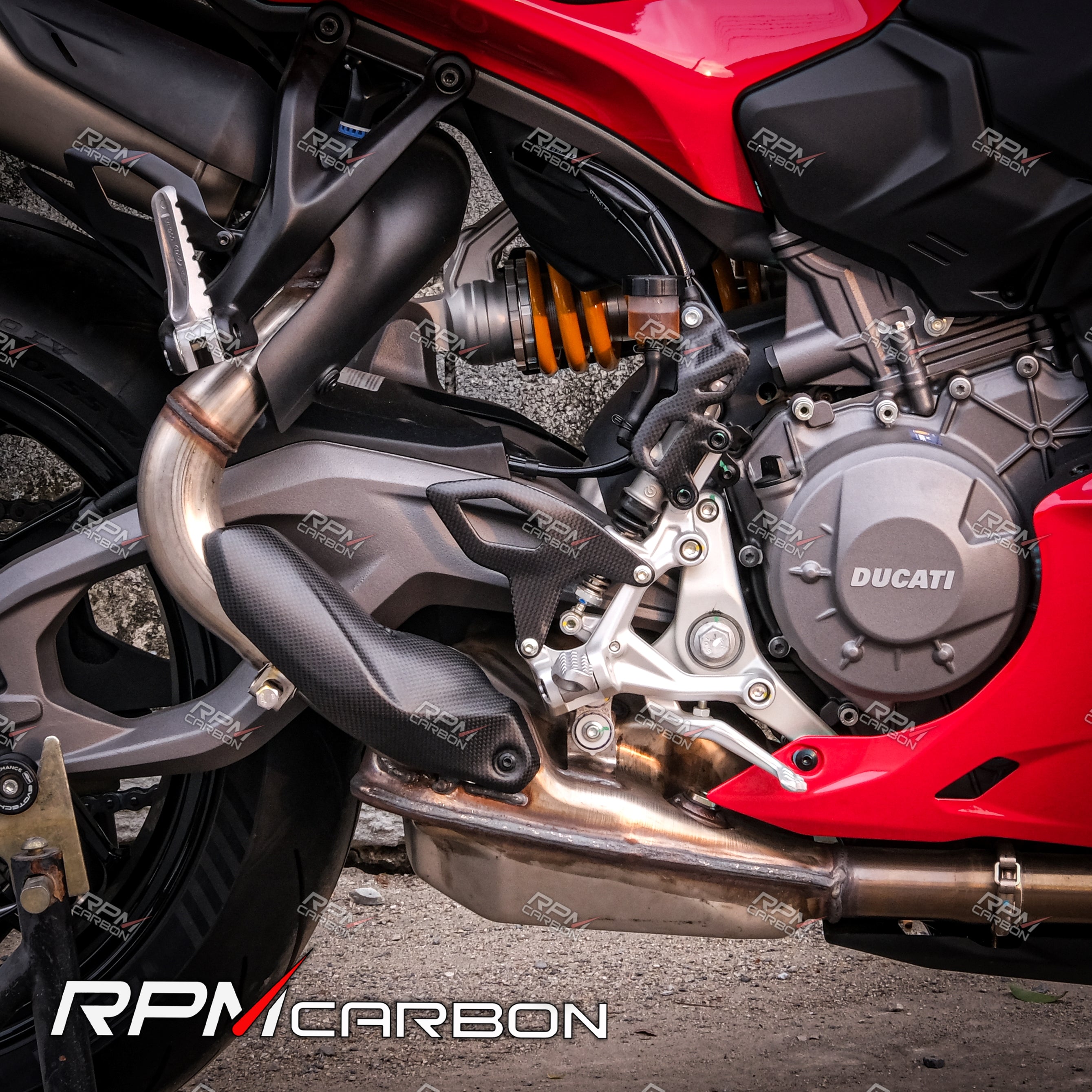 Ducati Panigale V2 / Streetfighter V2 Carbon Fiber Heel Guards