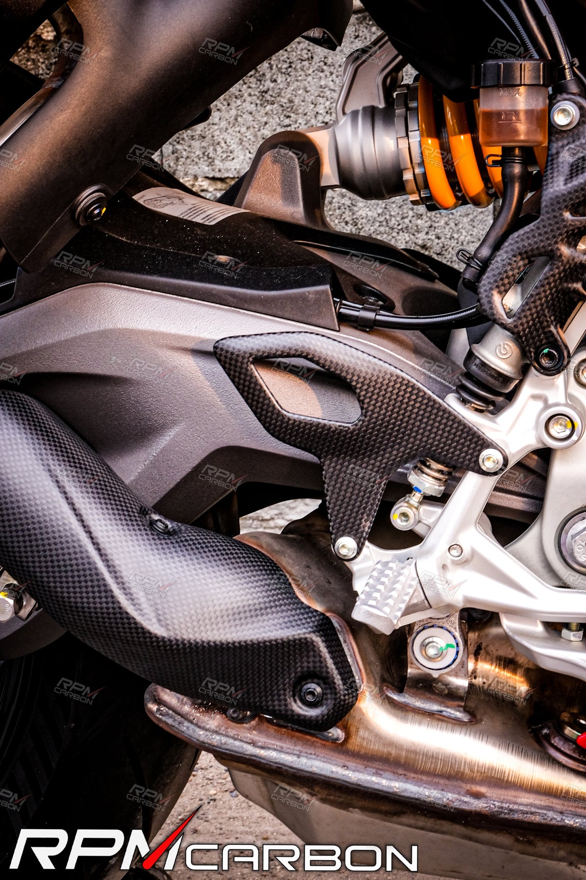 Ducati Panigale V2 / Streetfighter V2 Carbon Passenger Heel Guards