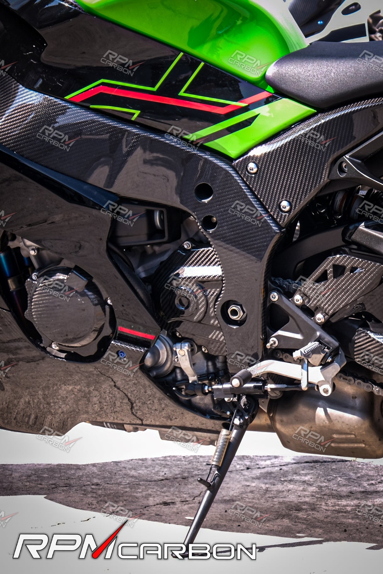 카와사키 ZX-10R 탄소섬유 스프라켓 커버