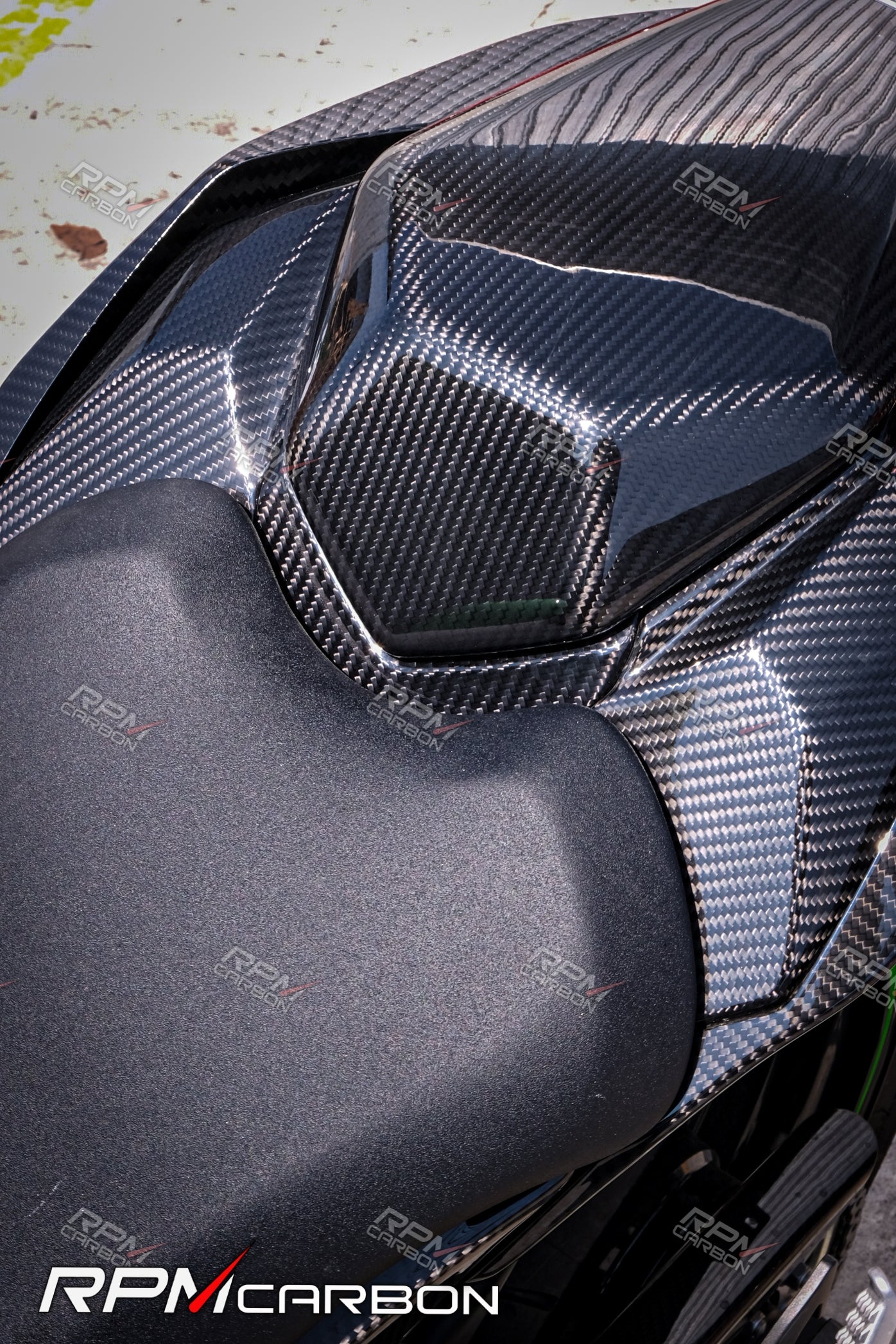 카와사키 ZX-10R 2021+ 카본 파이버 센터 시트 커버