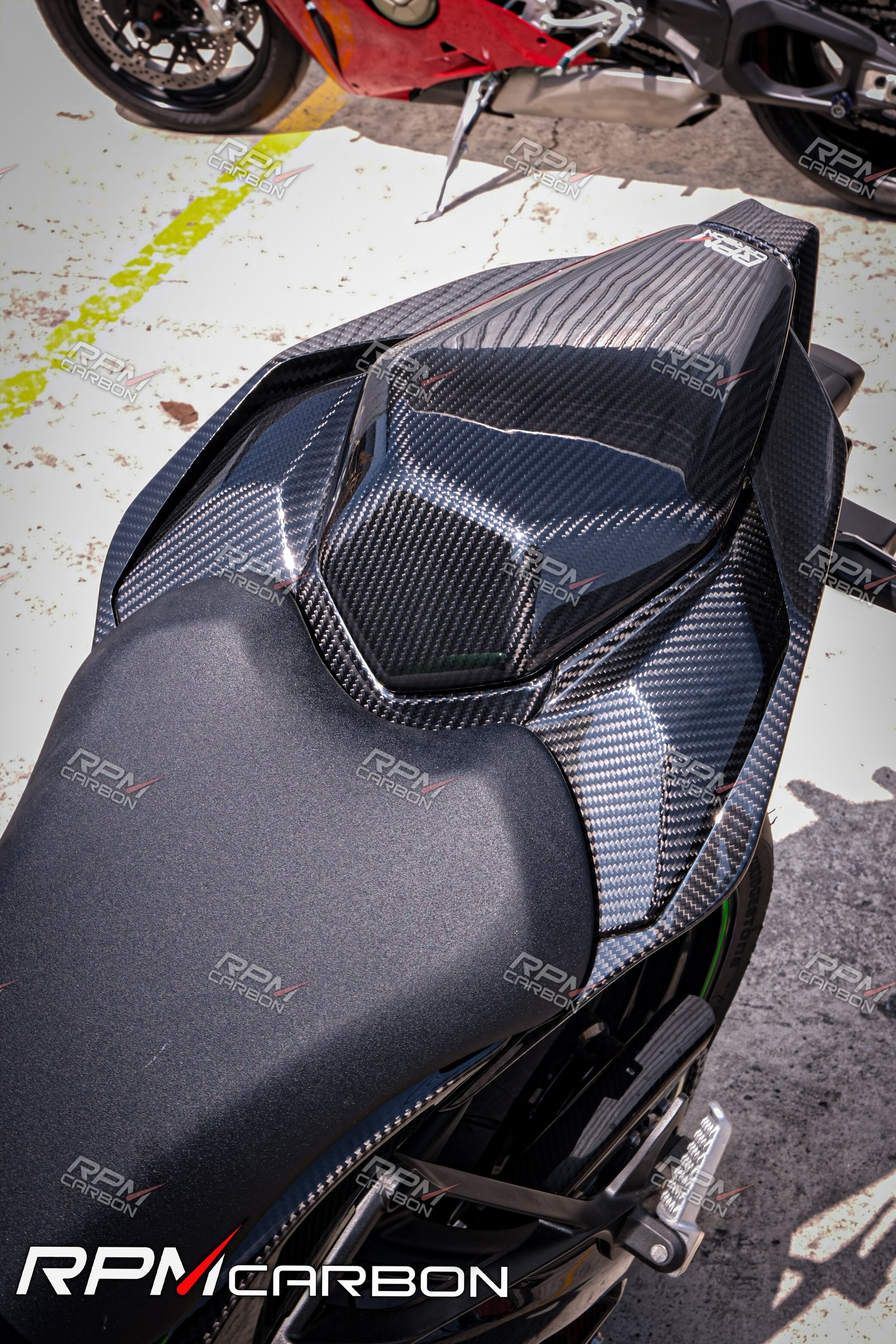카와사키 ZX-10R 카본 파이버 리어 시트 커버