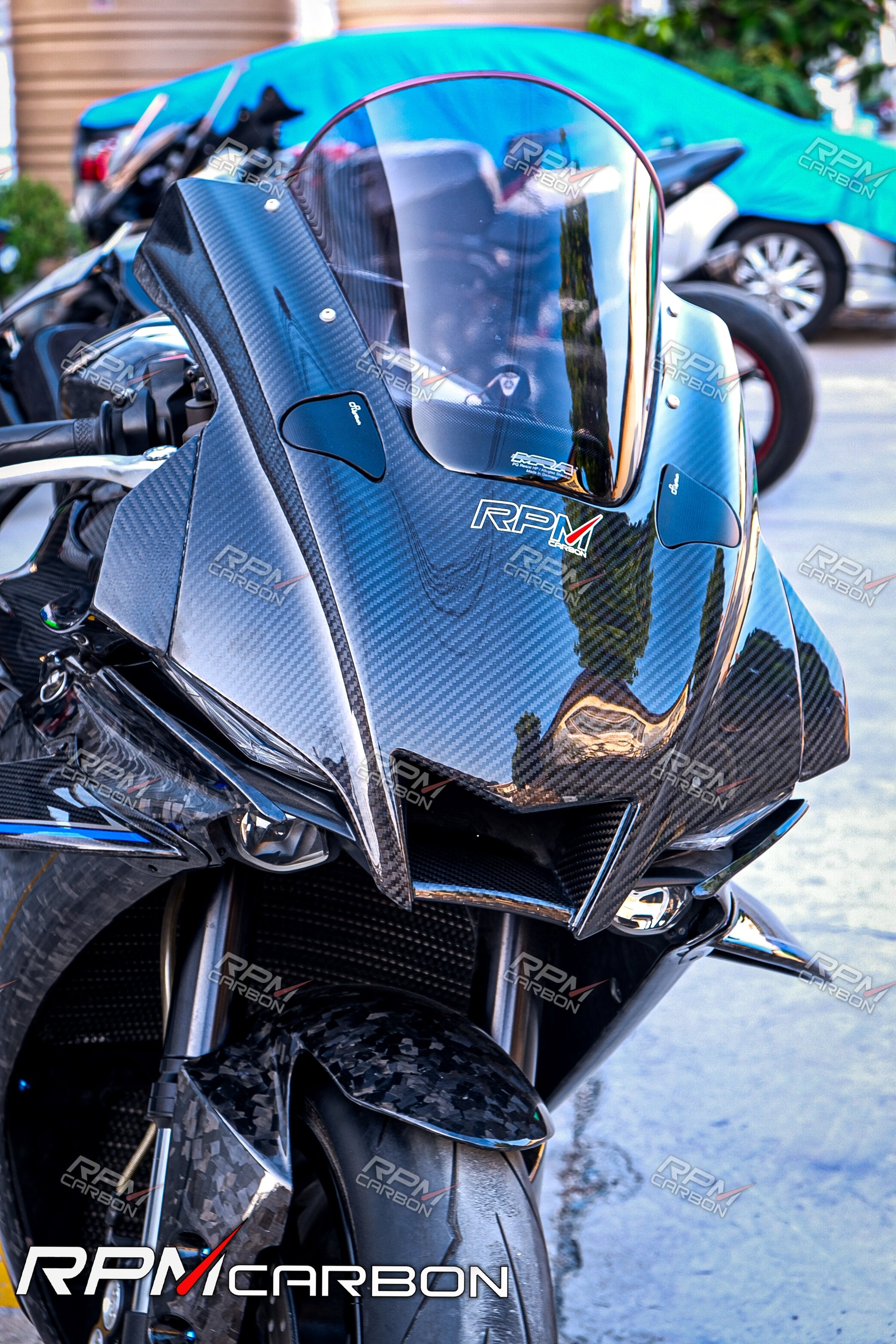 Yamaha R1 R1M 2020+ Carbon Fiber Front Fairing Cowl