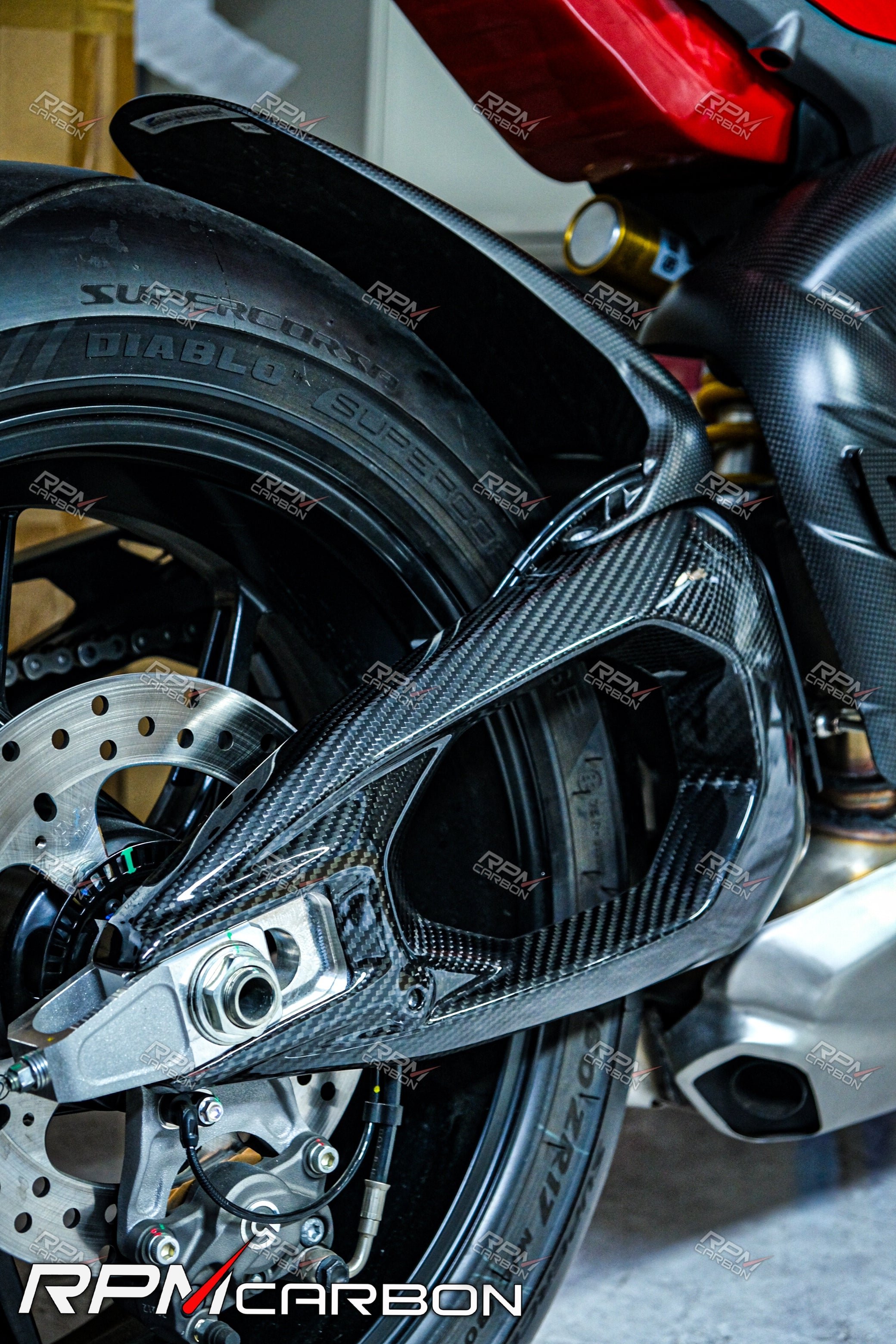 Ducati Panigale V4 Carbon Swingarm Covers