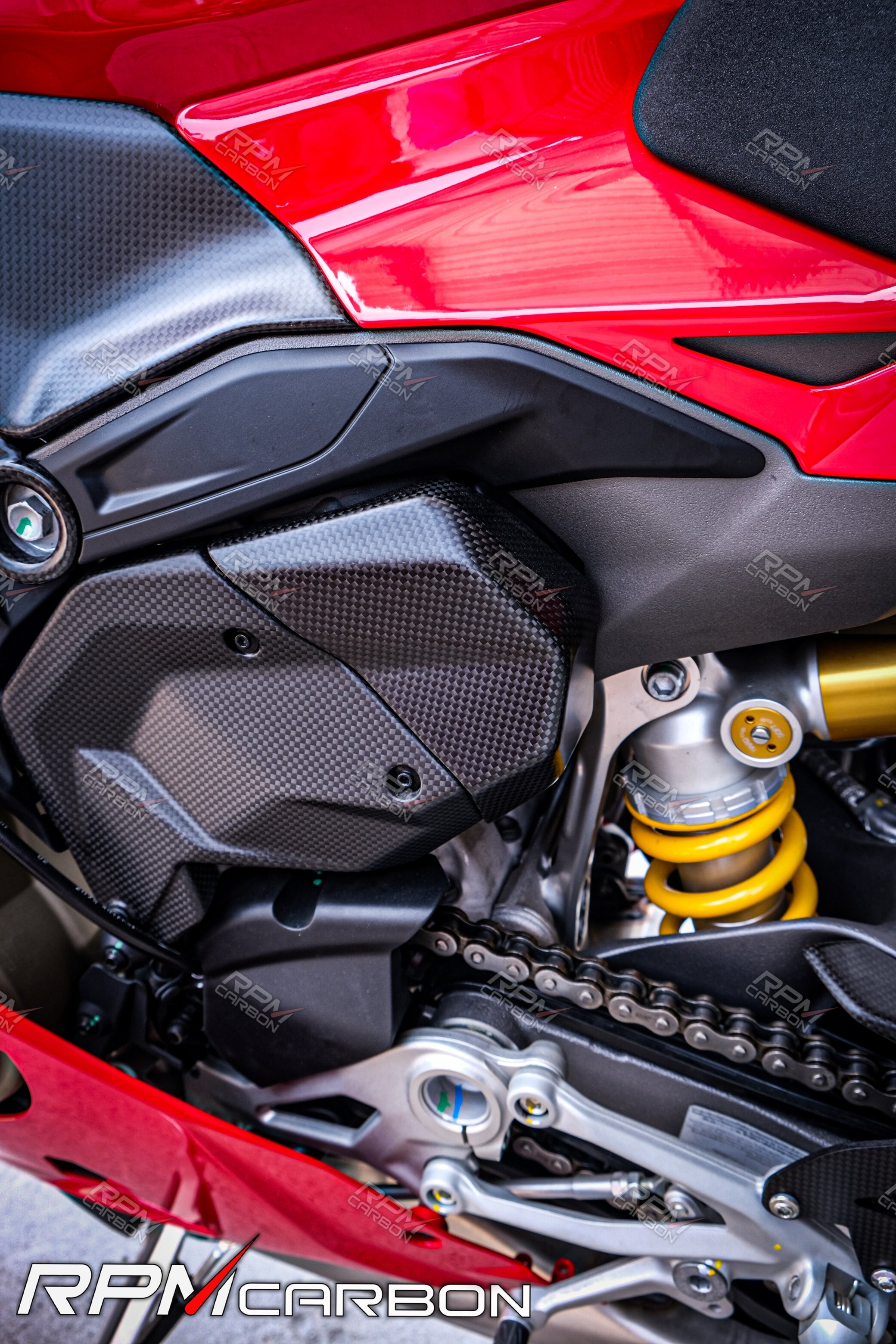 Ducati Panigale V4 / Streetfighter V4 Carbon Side Fairing Inner Panel Covers