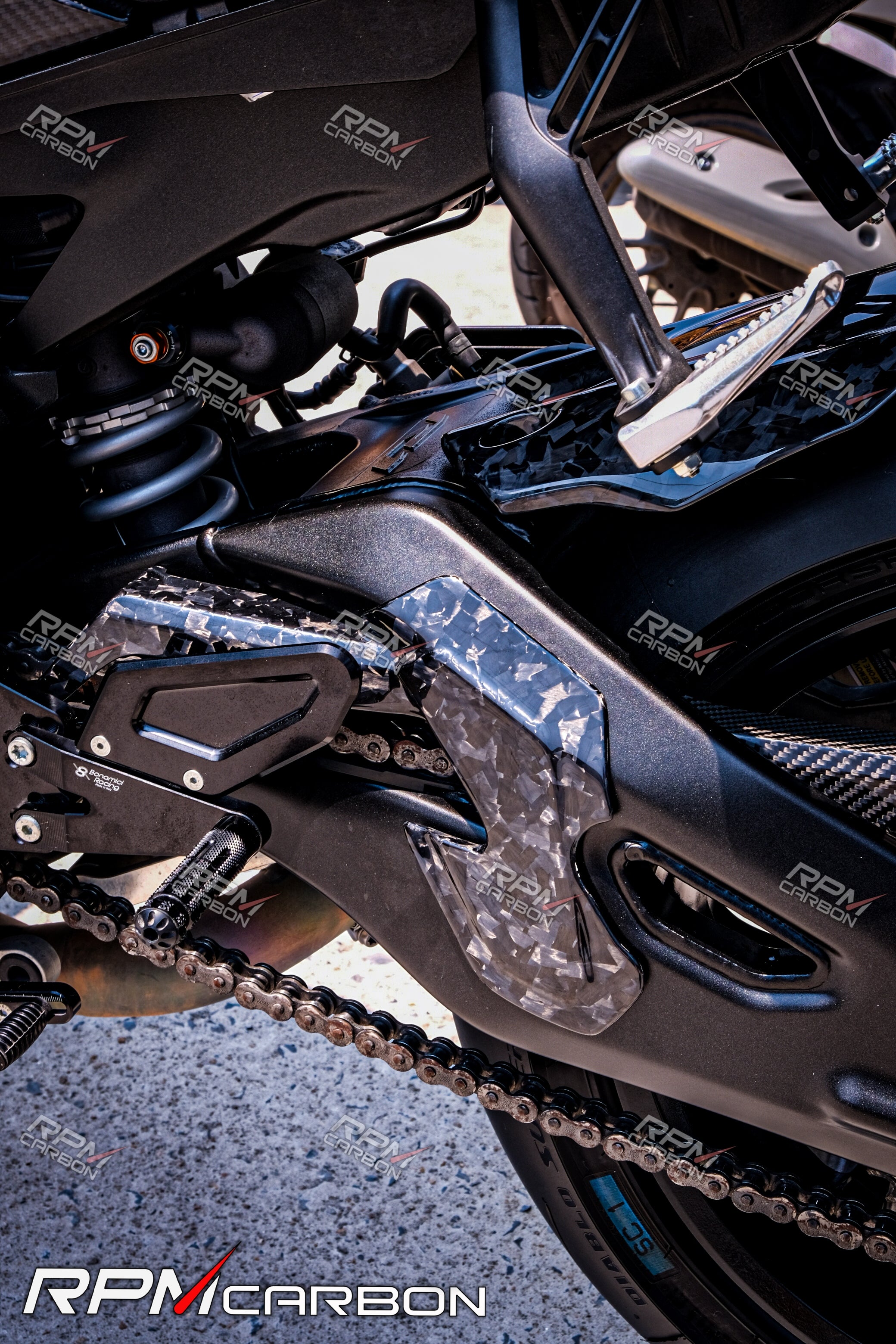 Yamaha MT10 / R1 / R1M Carbon Fiber Front Chain Guard