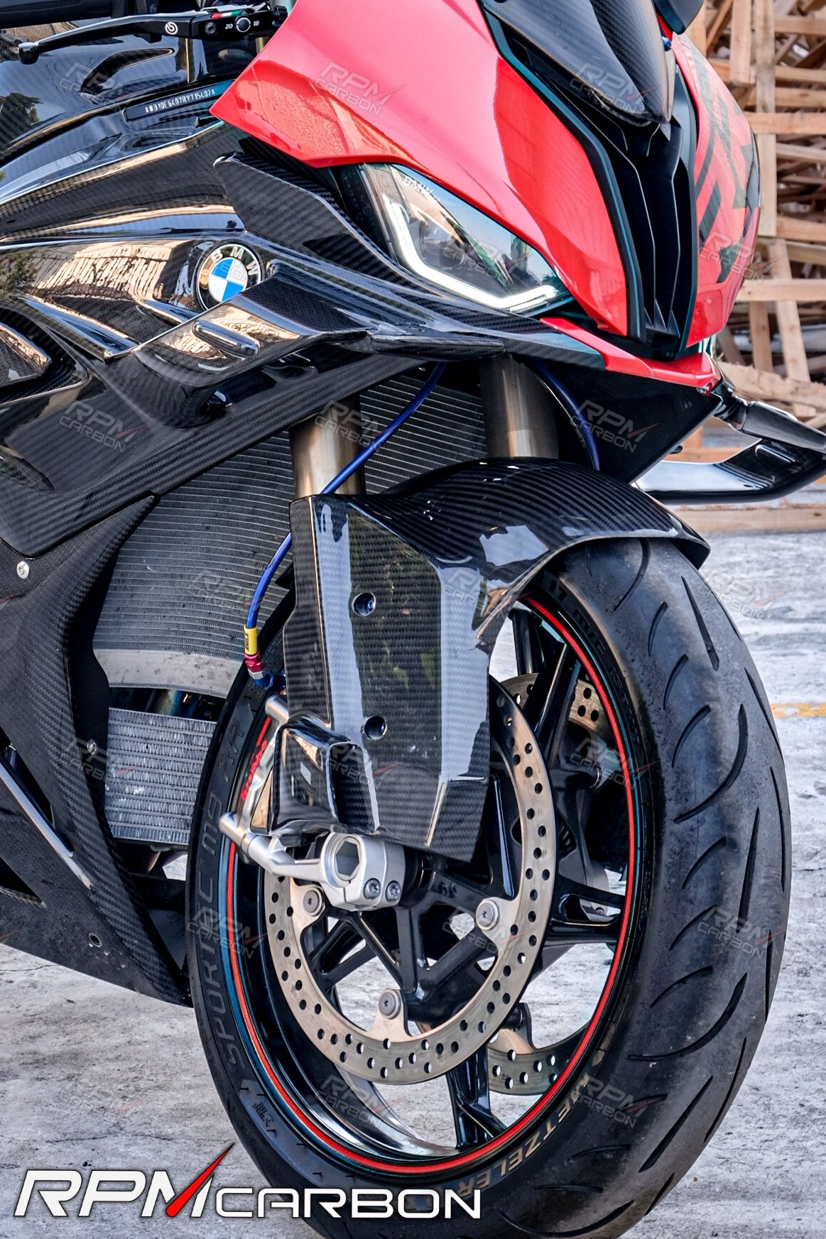 BMW M1000RR S1000R S1000RR 카본 파이버 프론트 펜더