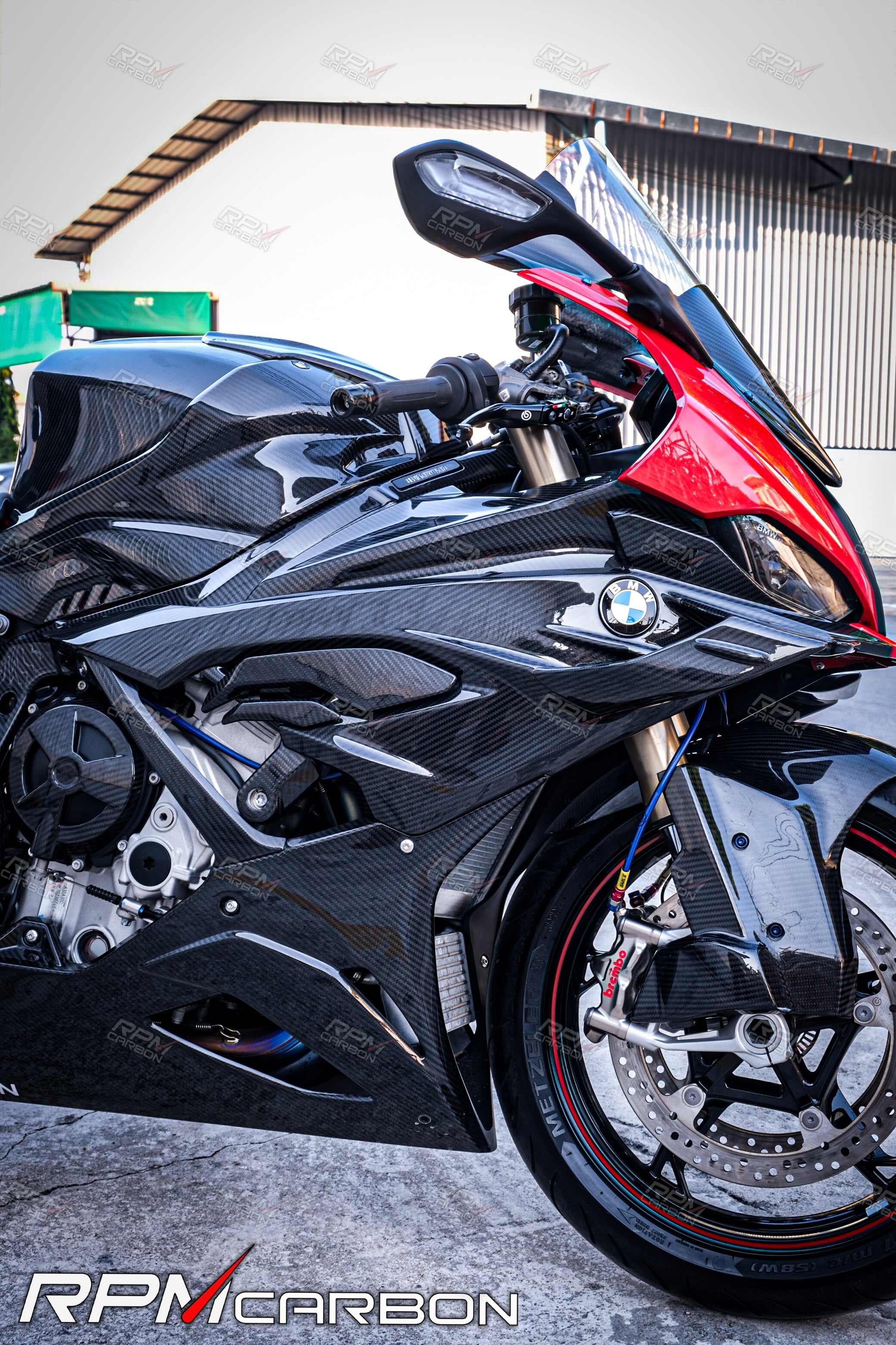 BMW S1000RR Carbon Fiber Side Fairings Cowls