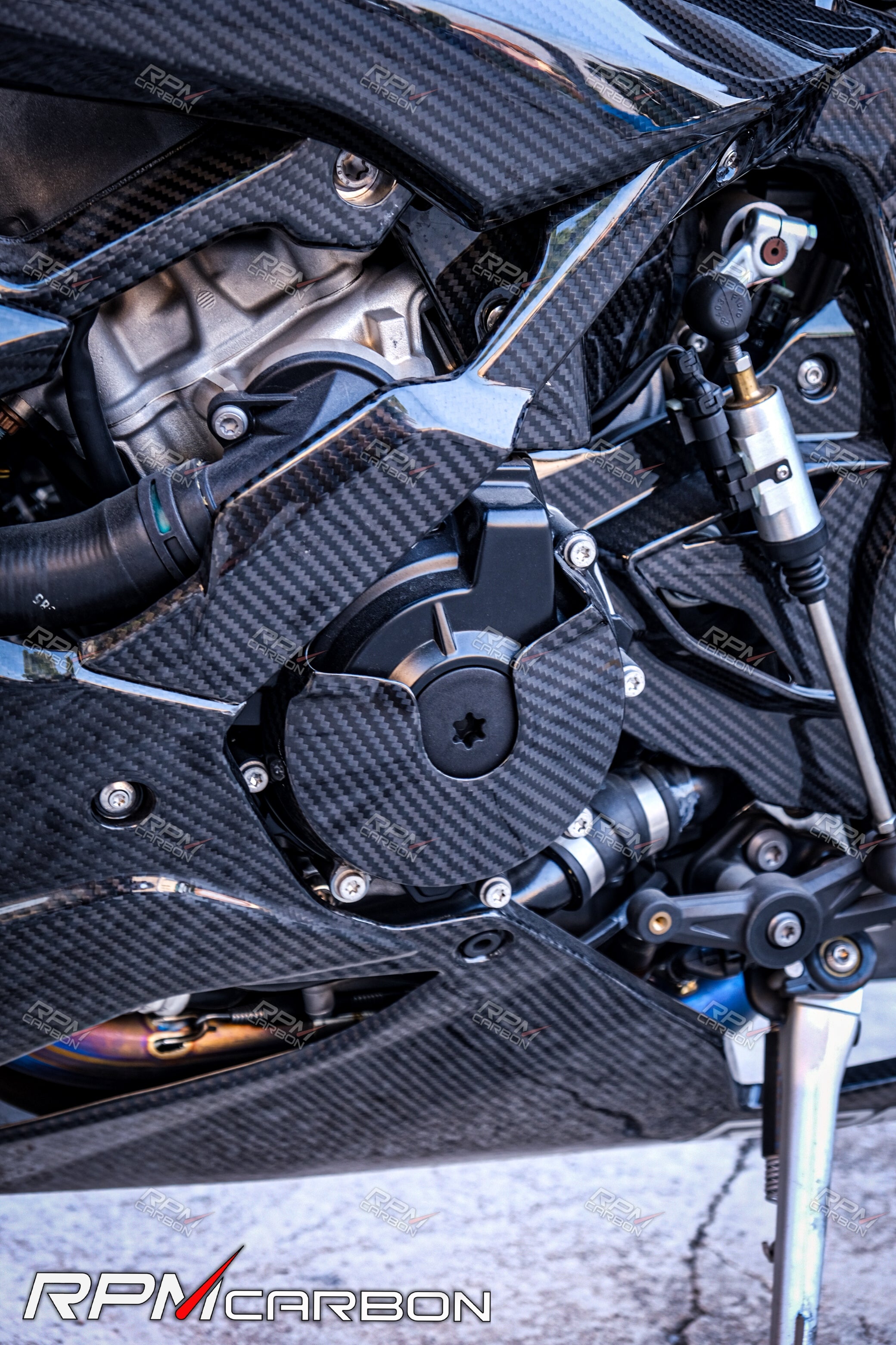 BMW S1000RR XR Carbon Fiber Engine Alternator Cover