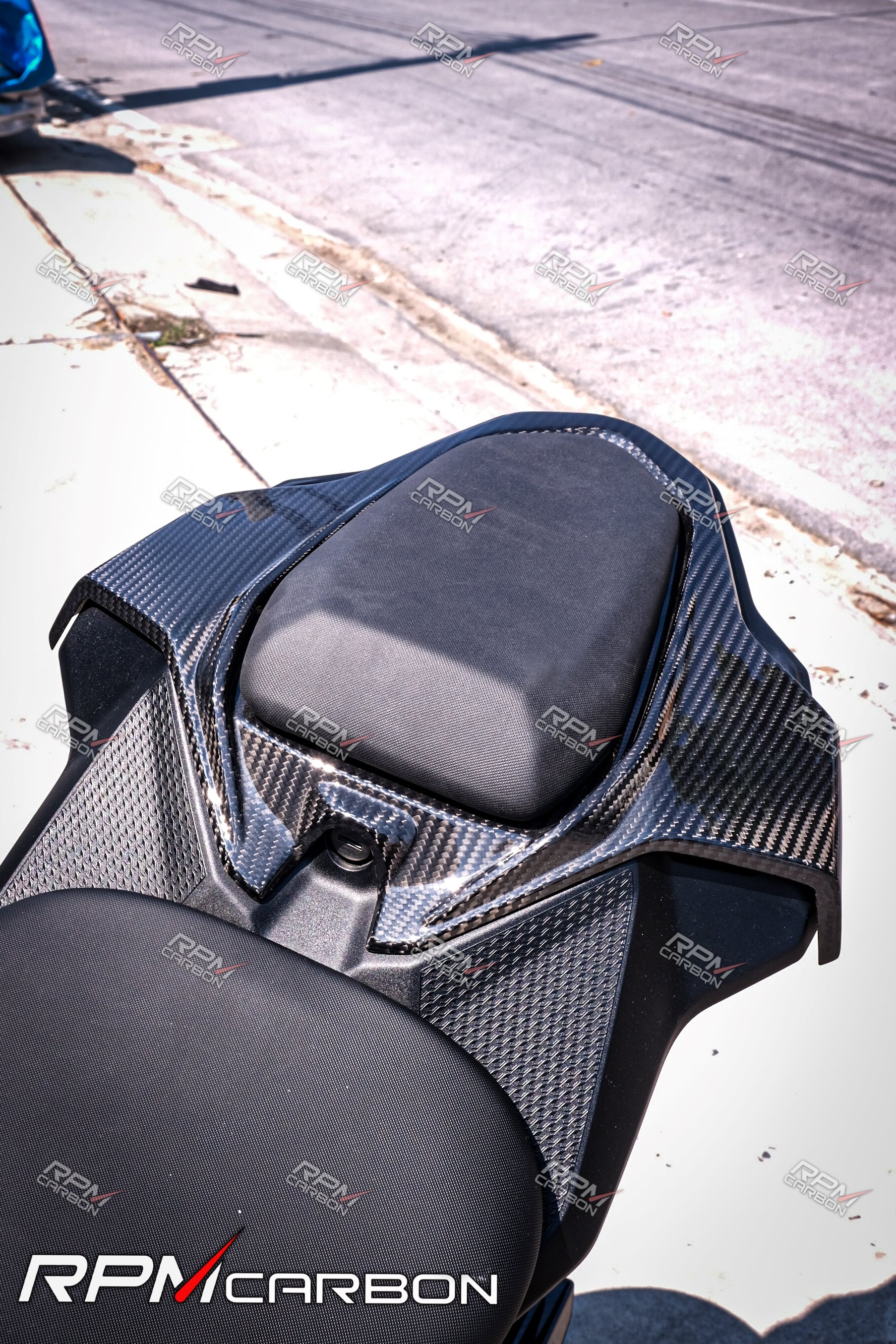 BMW S1000RR Carbon Fiber Rear Tail Cowl (For Pillion Seat)