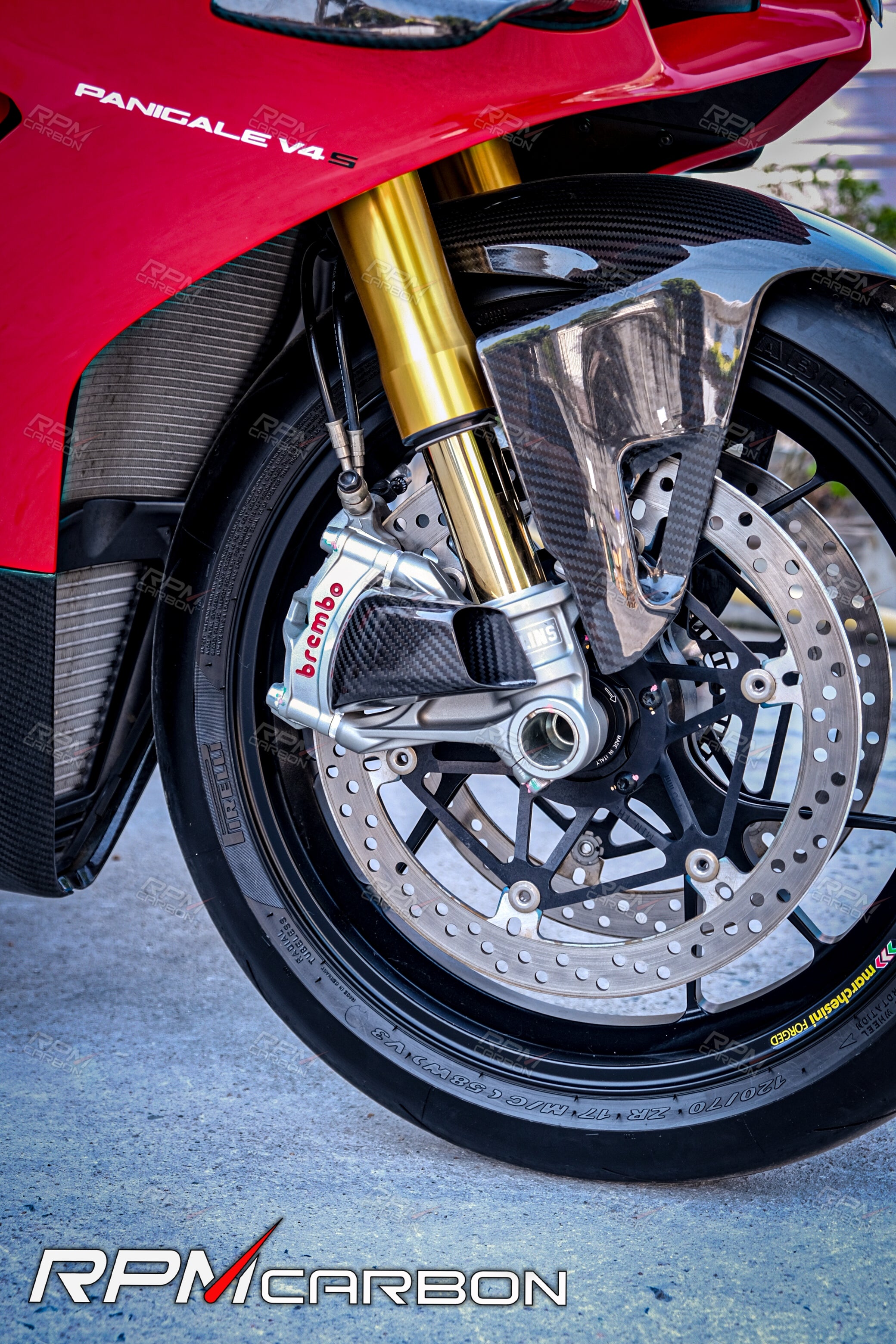 Ducati Panigale Brake Brake Caliper Cooler Air Duct