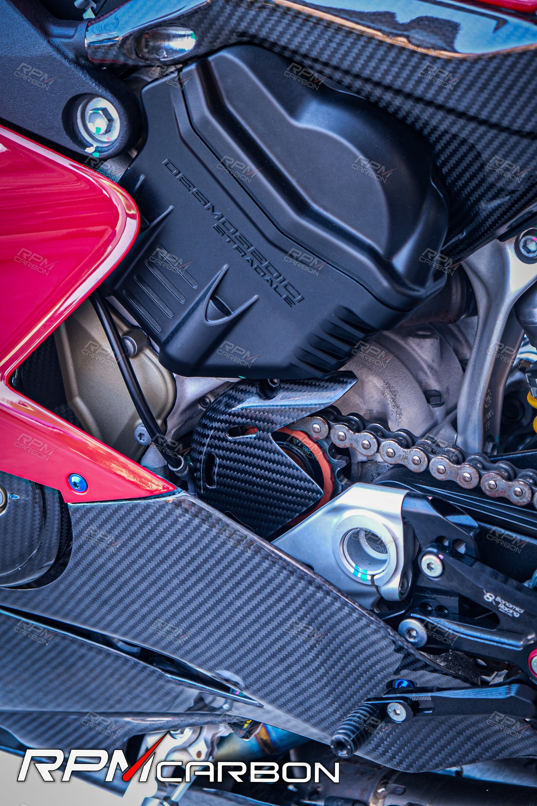 Ducati Panigale/Streetfighter V4 Carbon Fiber Sprocket Cover
