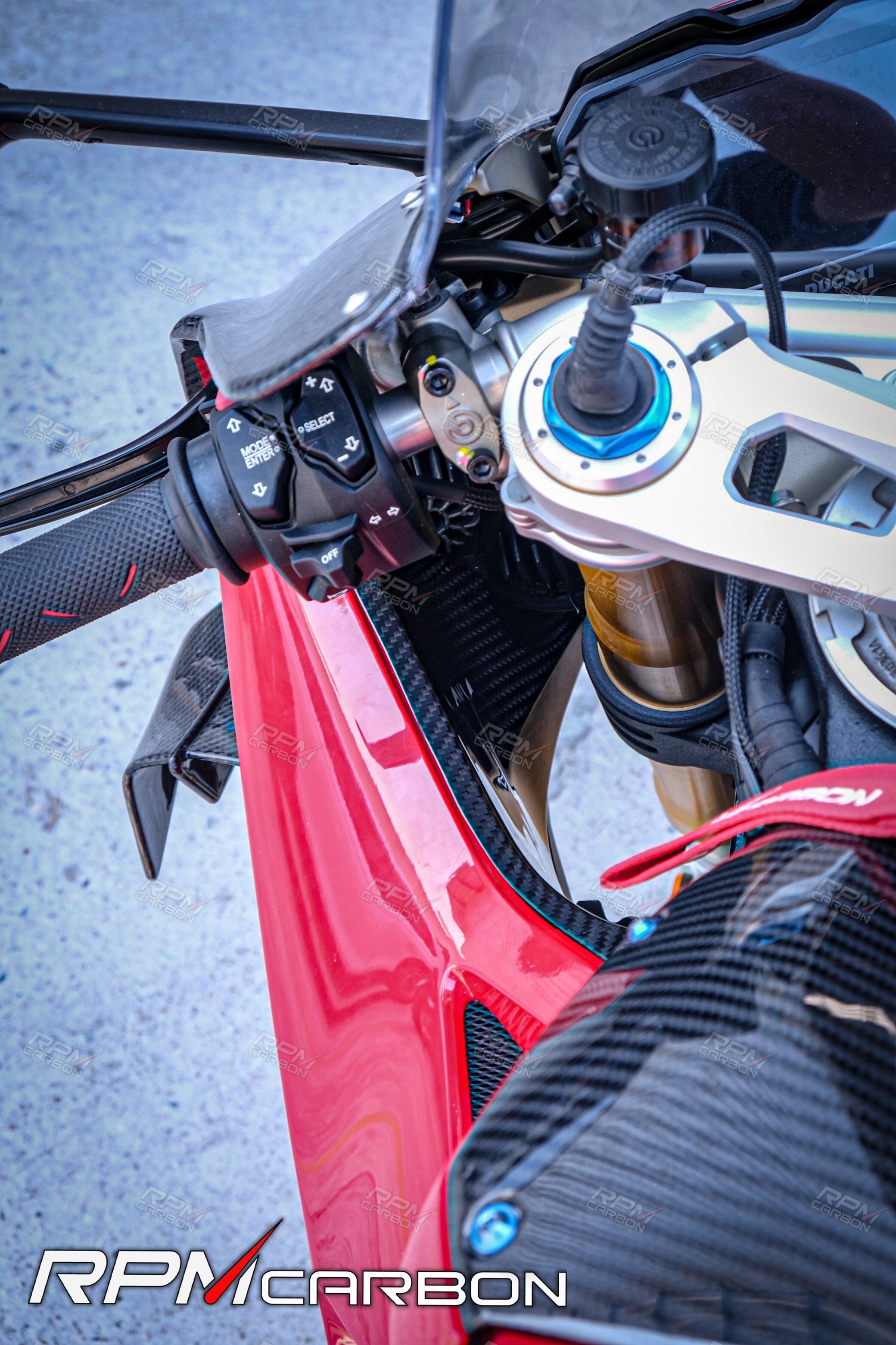 Ducati Panigale V4 Innenseitenverkleidungen aus Kohlefaser