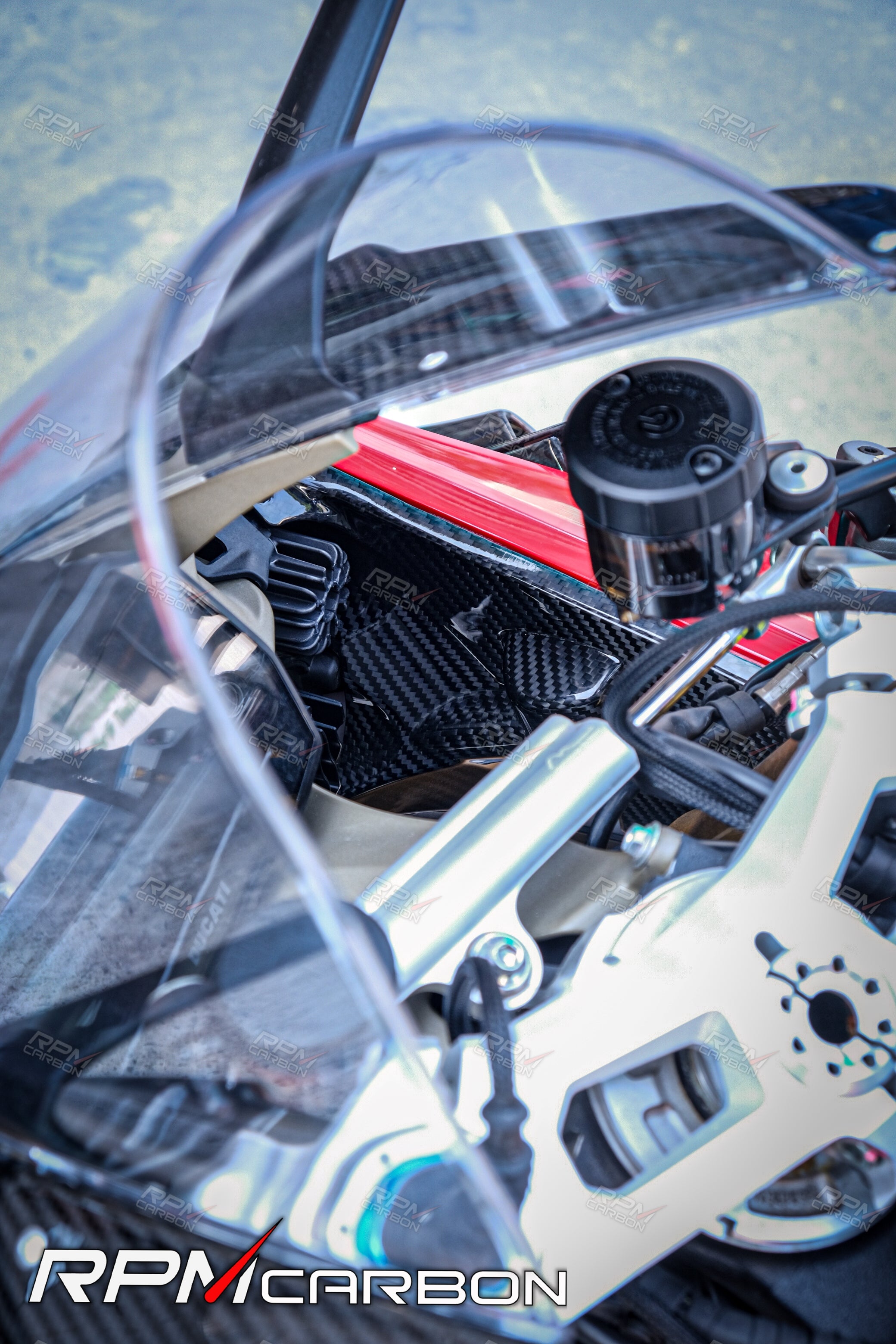 Ducati Panigale V4 Innenseitenverkleidungen aus Kohlefaser