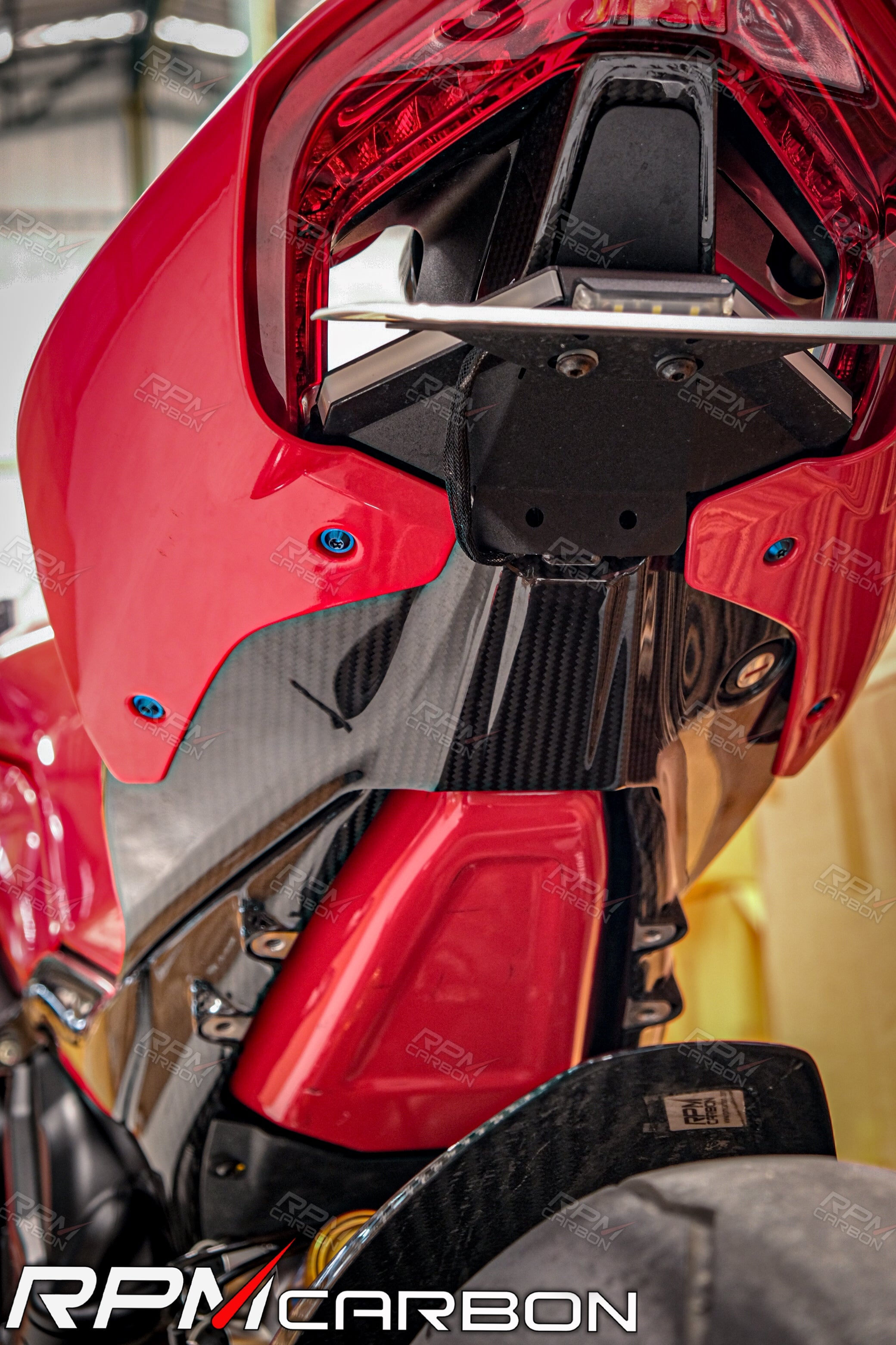 Ducati Panigale V4 Carbon Fiber Under Cowl Tail