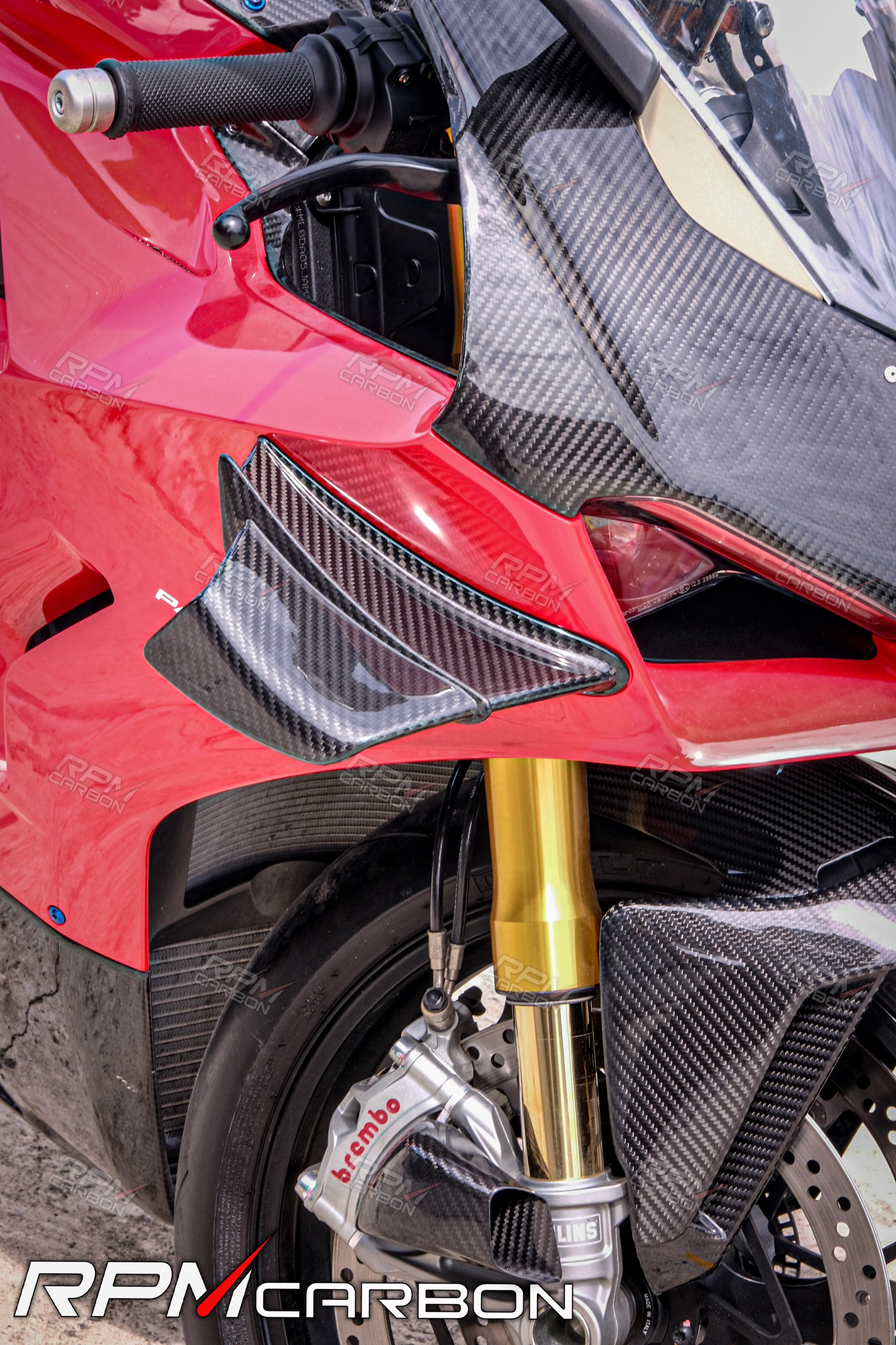 Ducati Panigale V4 Carbon Fiber Winglets (OEM Design)