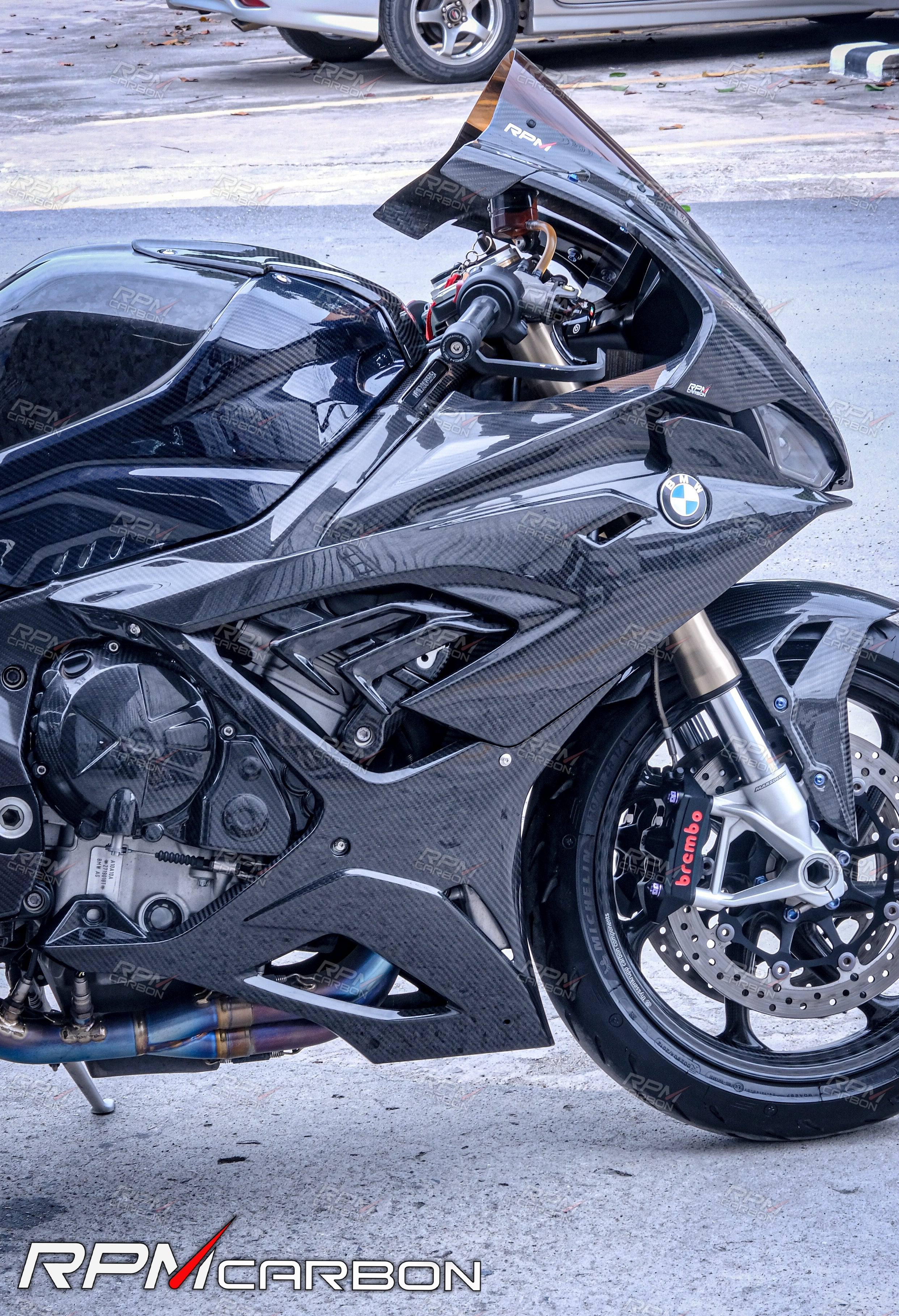 BMW S1000RR Carbon Fiber Side Fairings Cowls