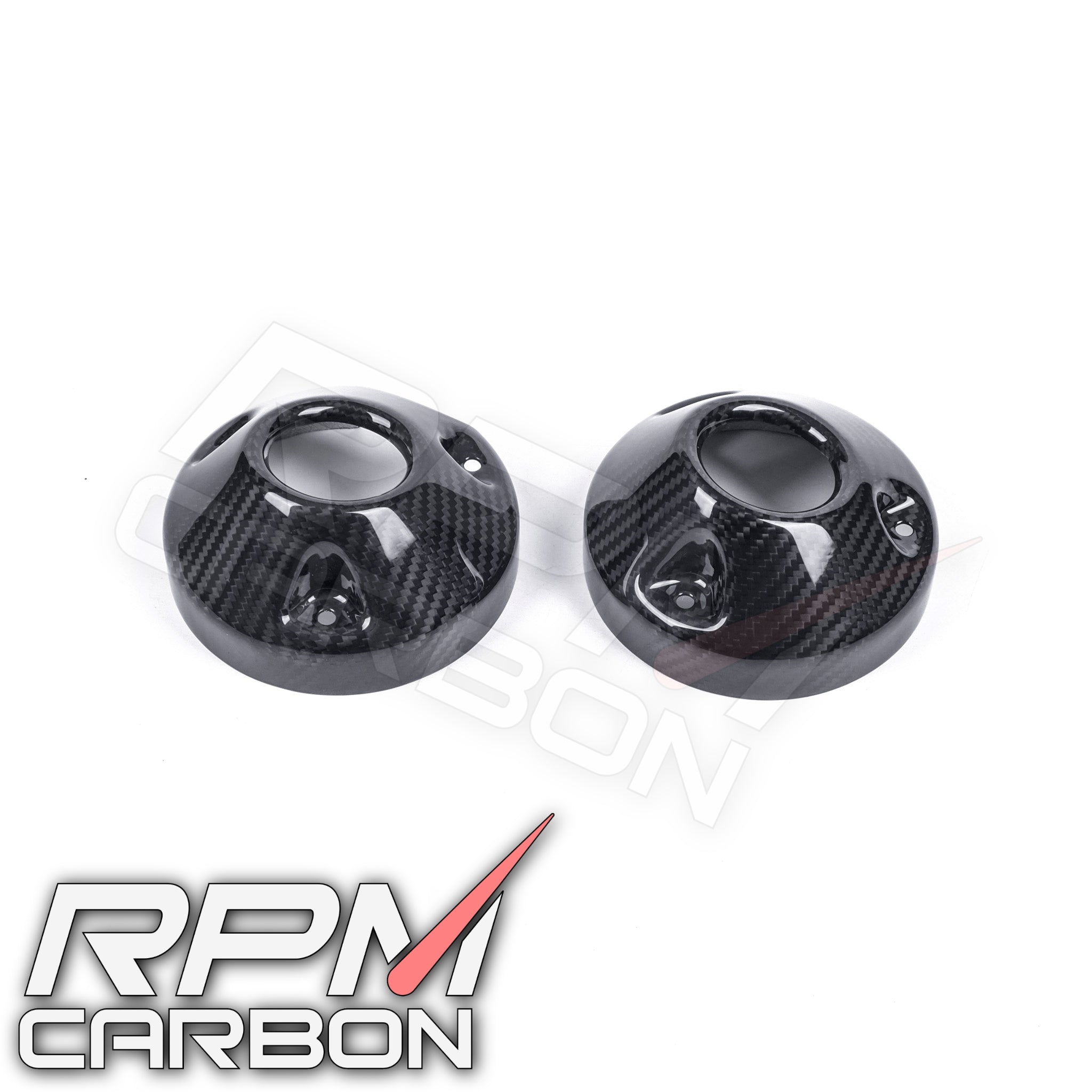 Harley Davidson Sportster Carbon Fiber Exhaust Muffler Caps