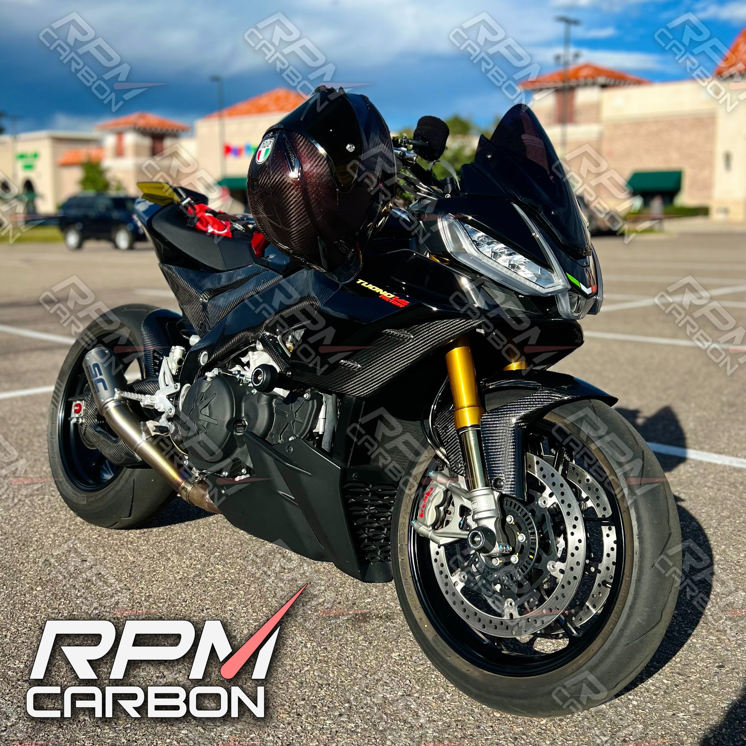 Aprilia Tuono V4 Carbon Fiber Inner Side Fairings