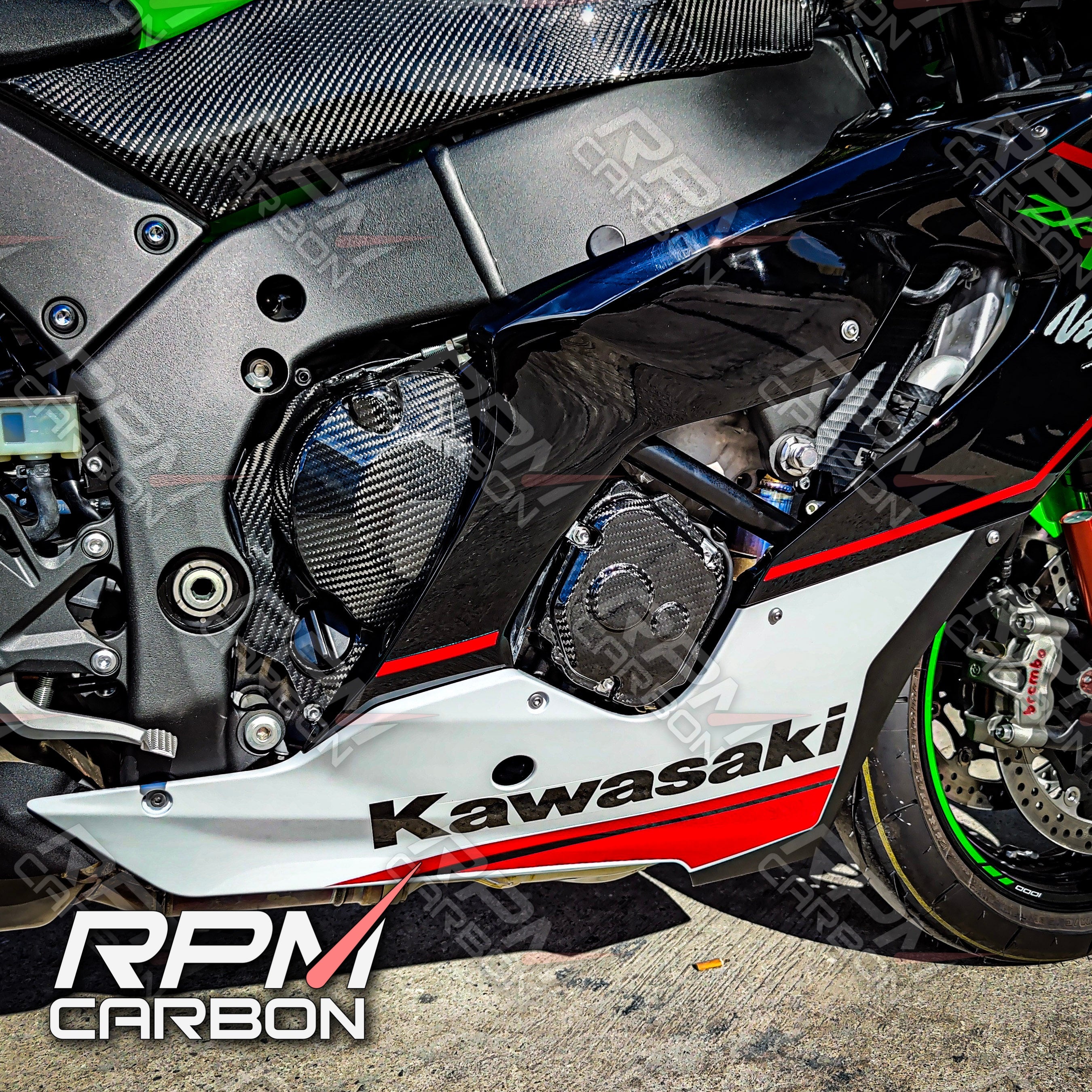 Kawasaki ZX-10R 2011+ Carbon Fiber Engine Cover