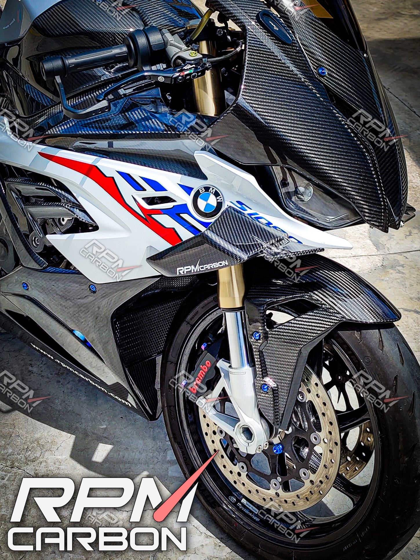 BMW M1000RR Replica Carbon Fiber Winglets for S1000RR