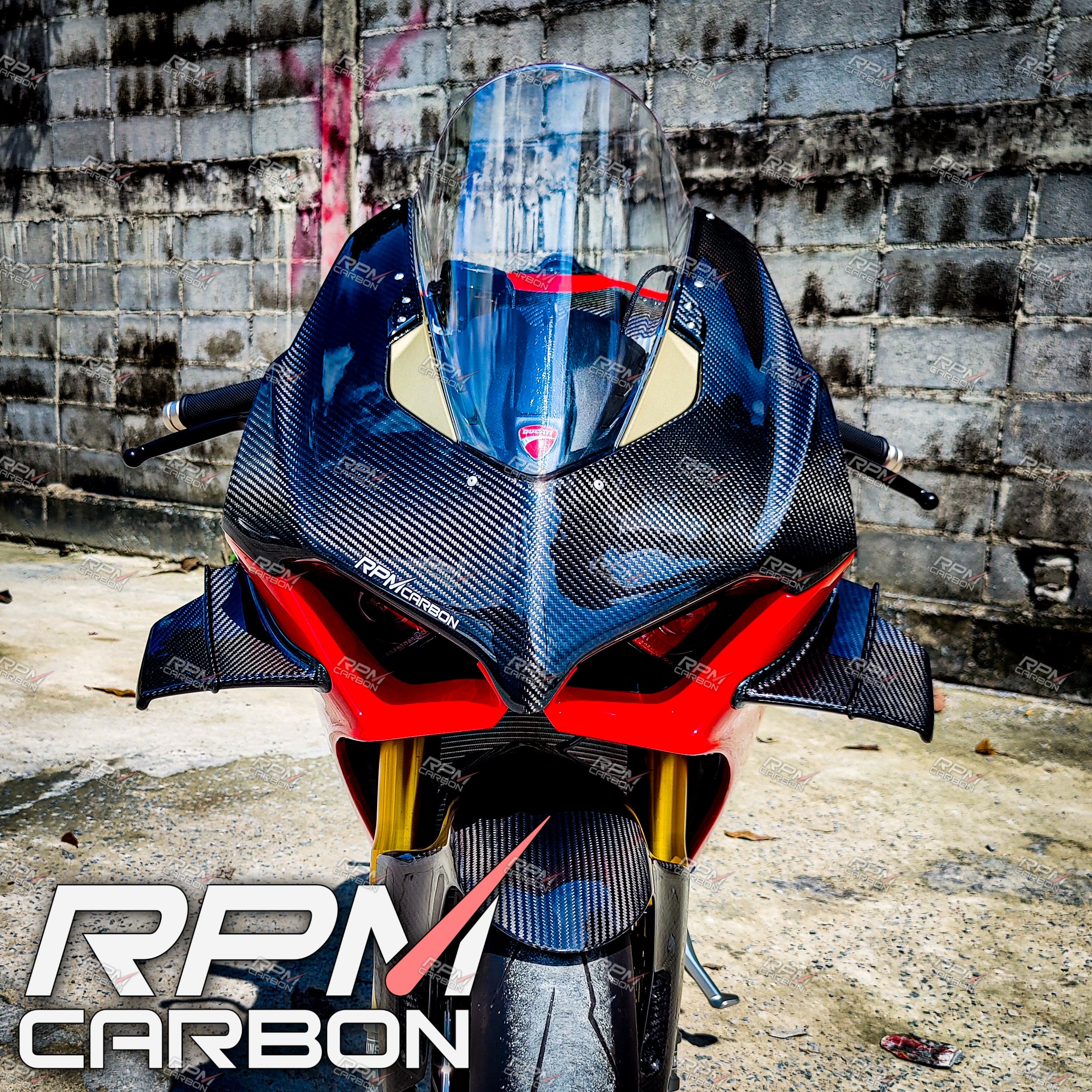 Ducati Panigale V4 Carbon Fiber Winglets (OEM Design)