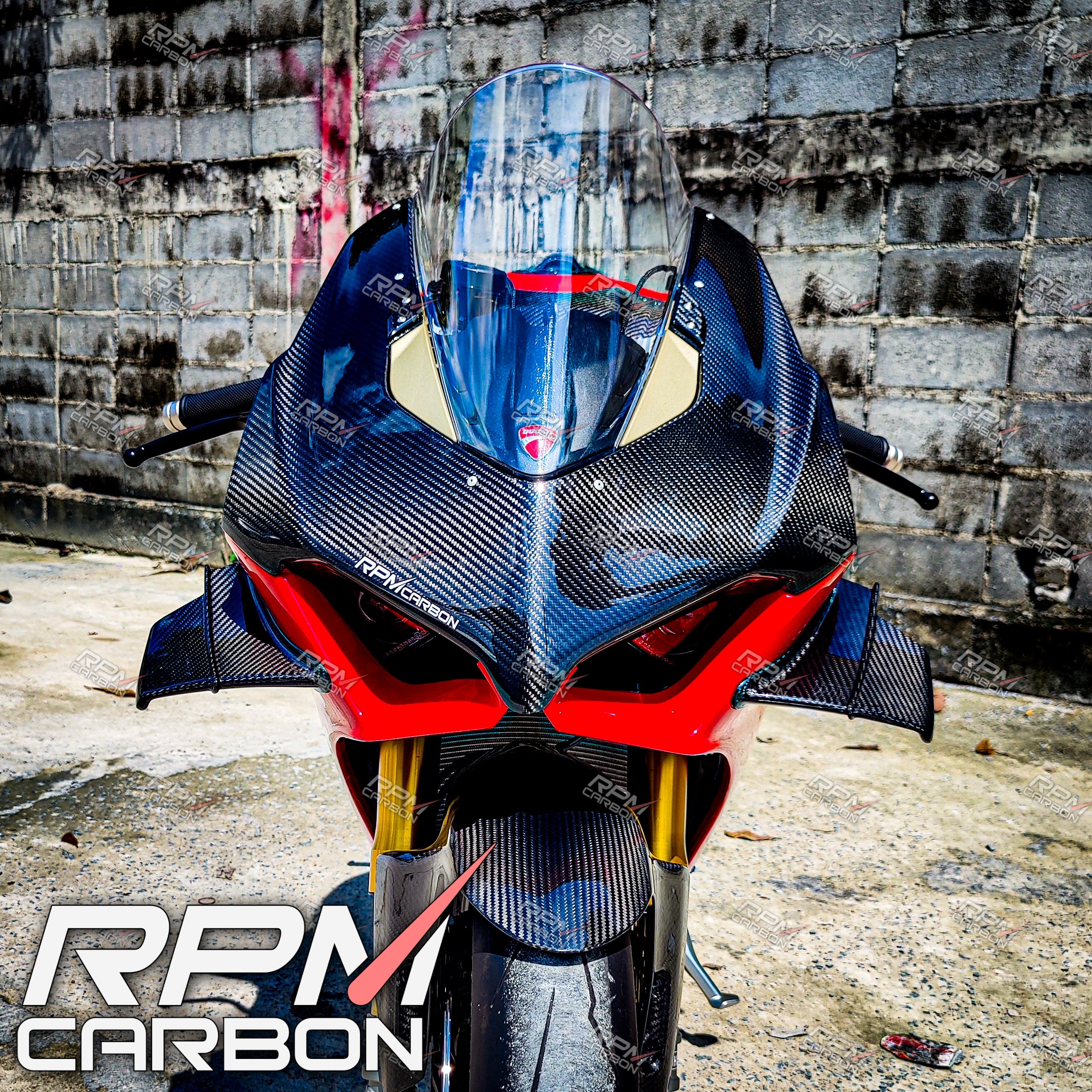Ducati Panigale V4 Carbon Fiber Front Fairing Cowl