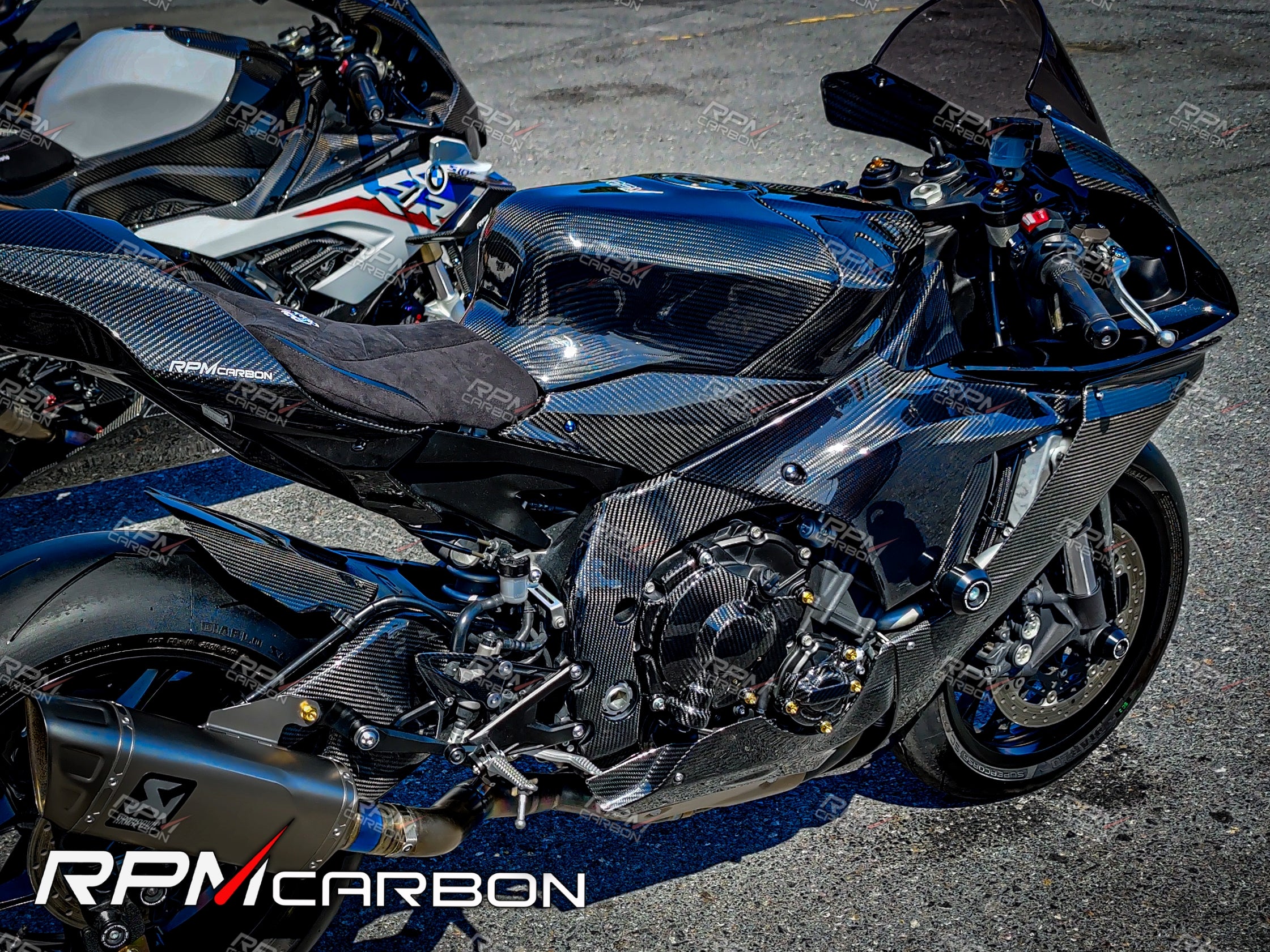 Yamaha R1 R1M Carbon Fiber Tank Side Panels