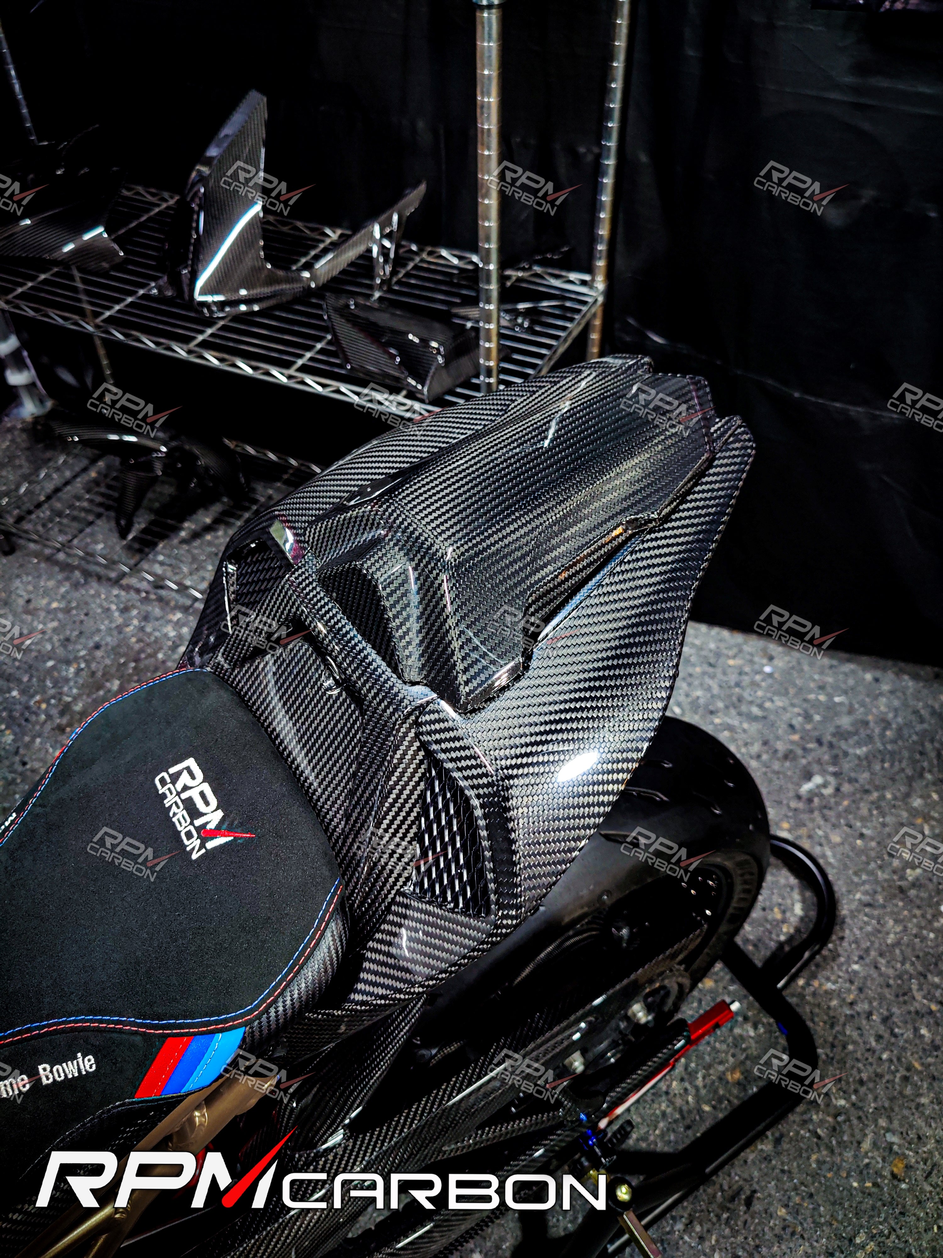 BMW S1000RR Carbon Fiber Tail Side Fairings Panels Cowl