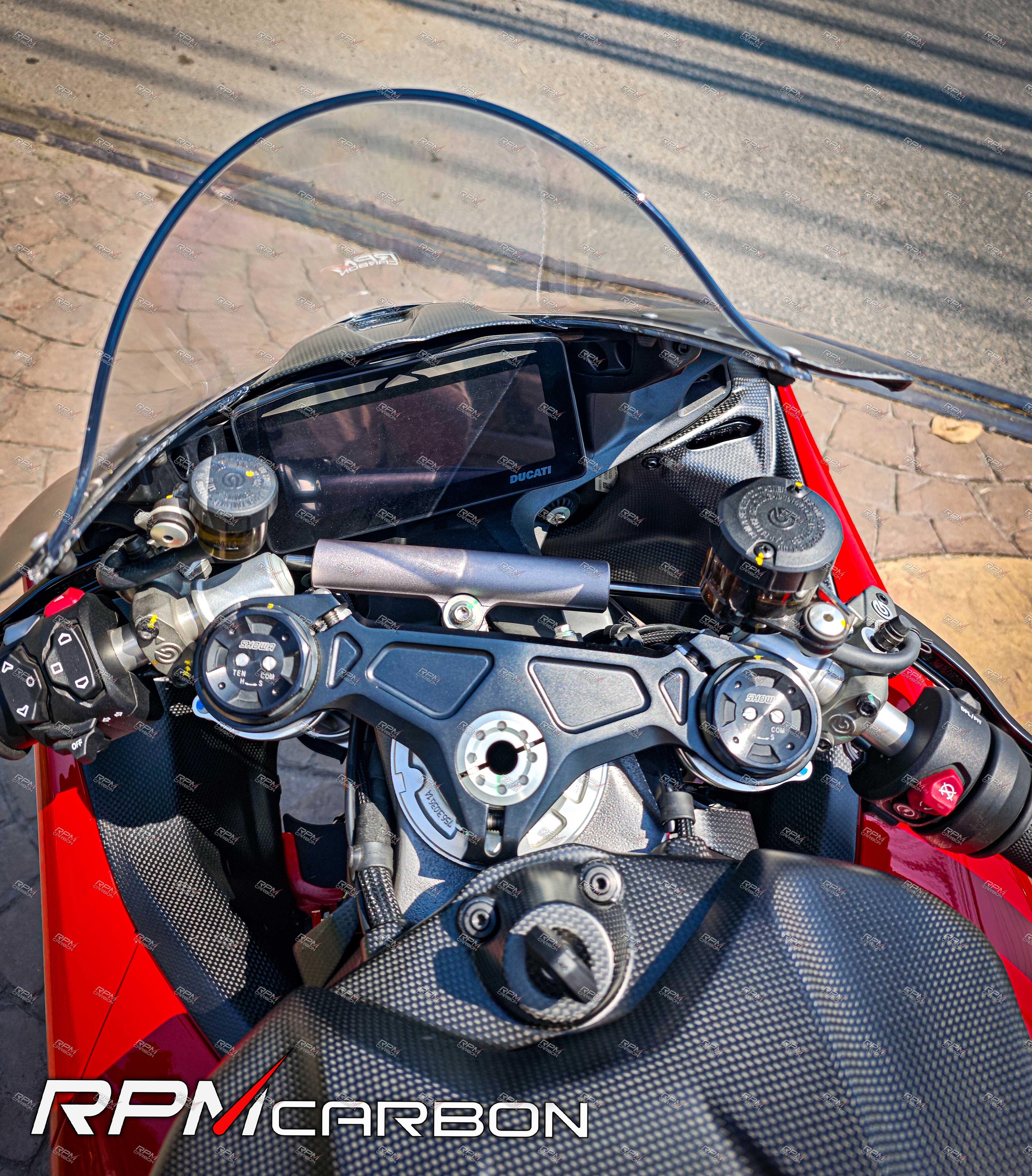 Ducati Panigale V4 Carbon Inner Dash Side Panels