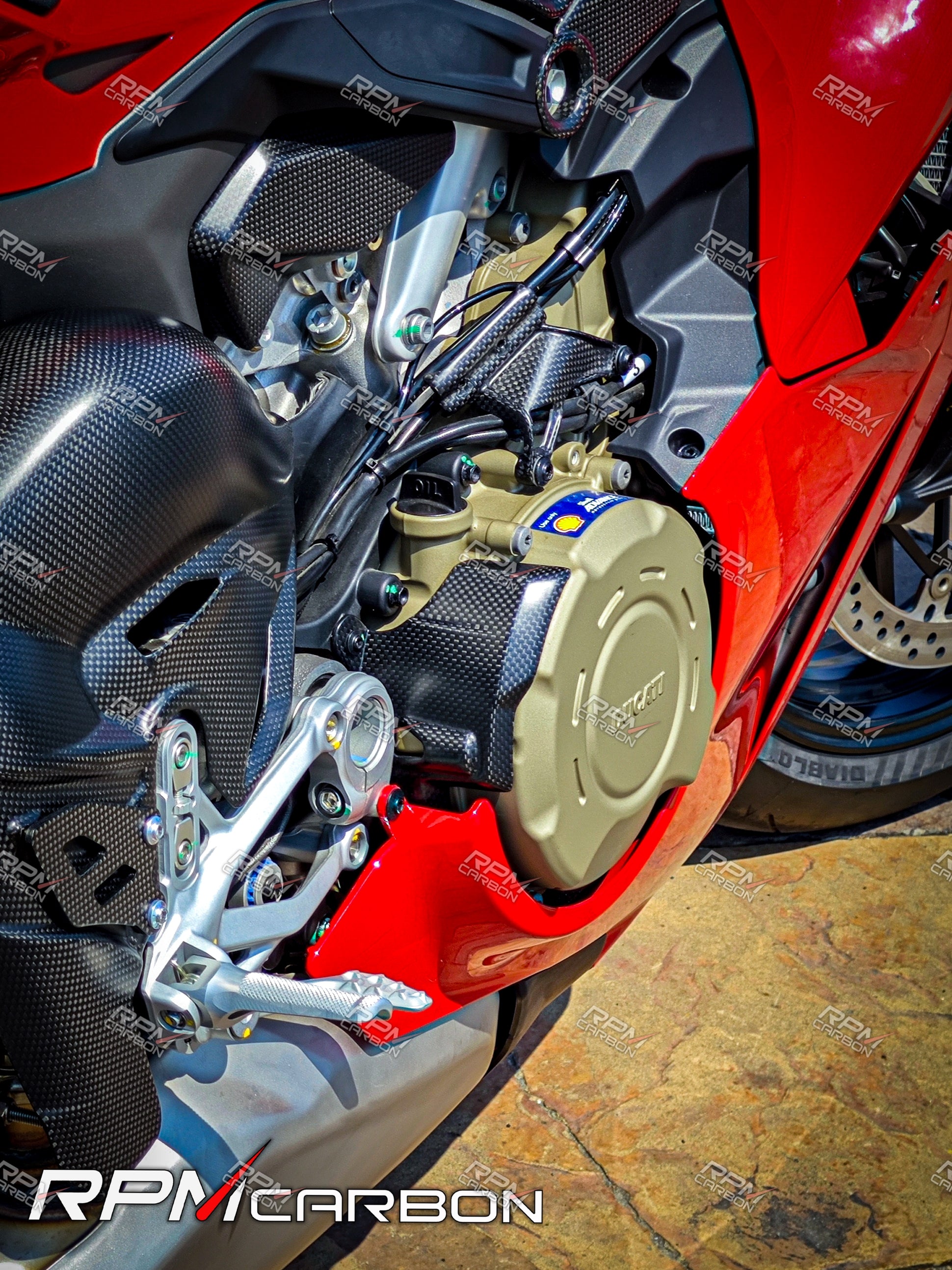 Ducati Panigale V4 Carbon Engine Panel Cover