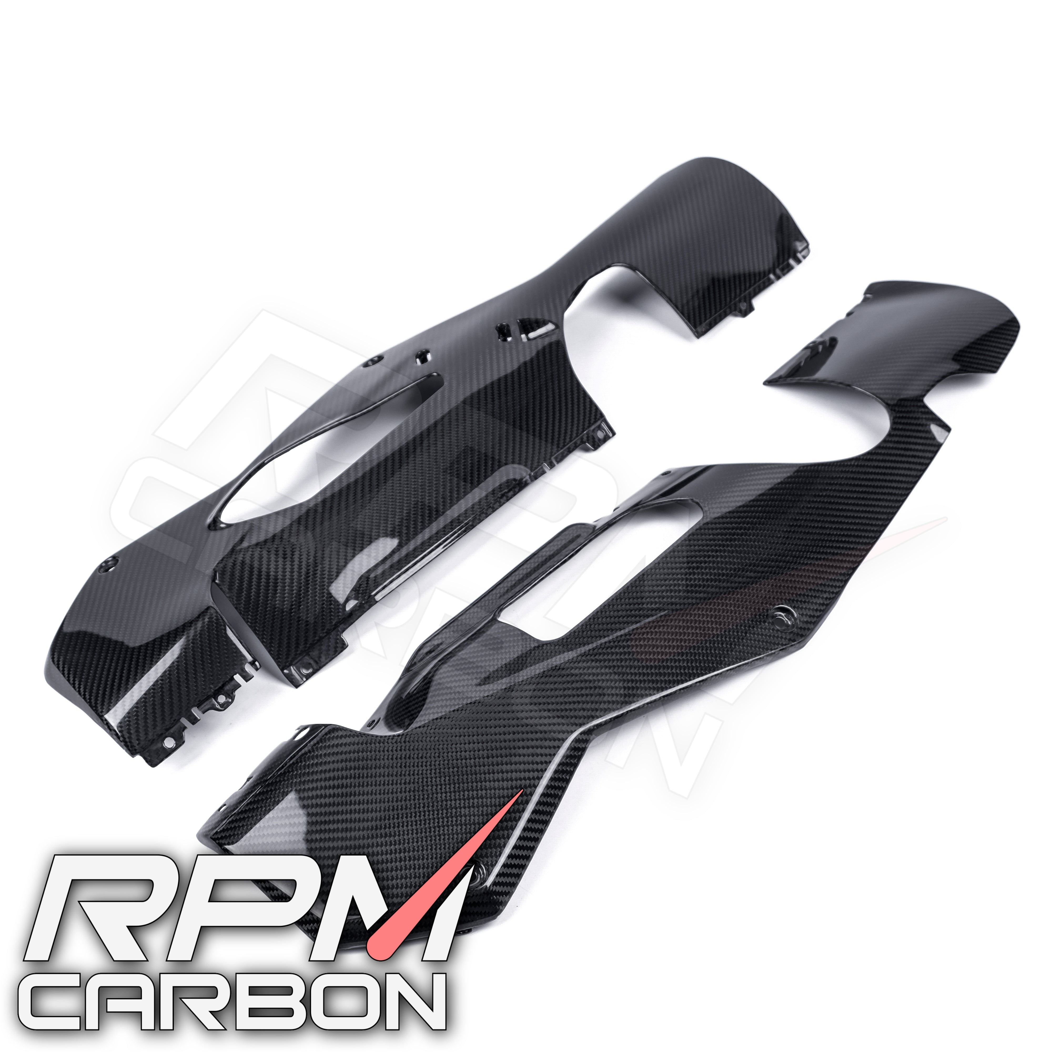 Aprilia RSV4 Carbon Belly Pan Fiber Lower Side Fairings
